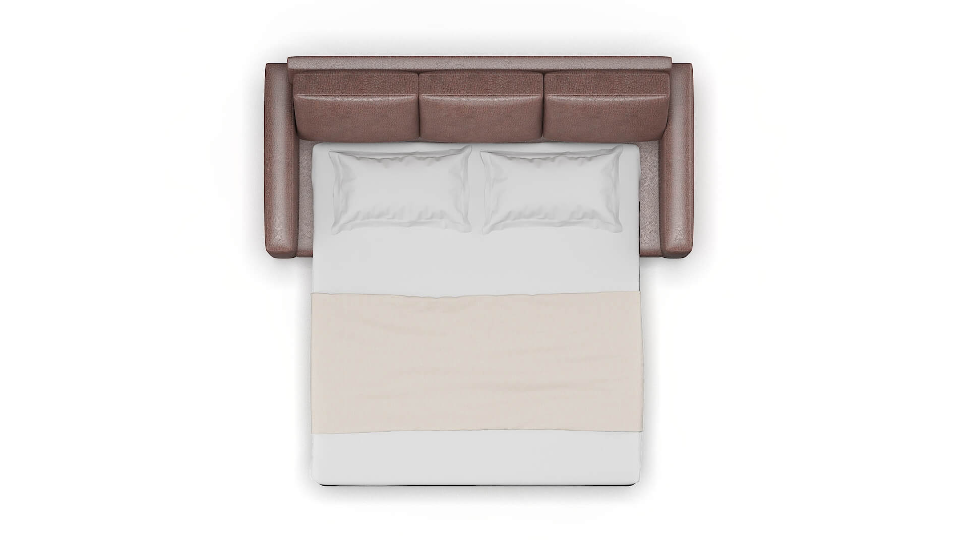 London Ford Brown Sofa Sleeper Espresso legs 3