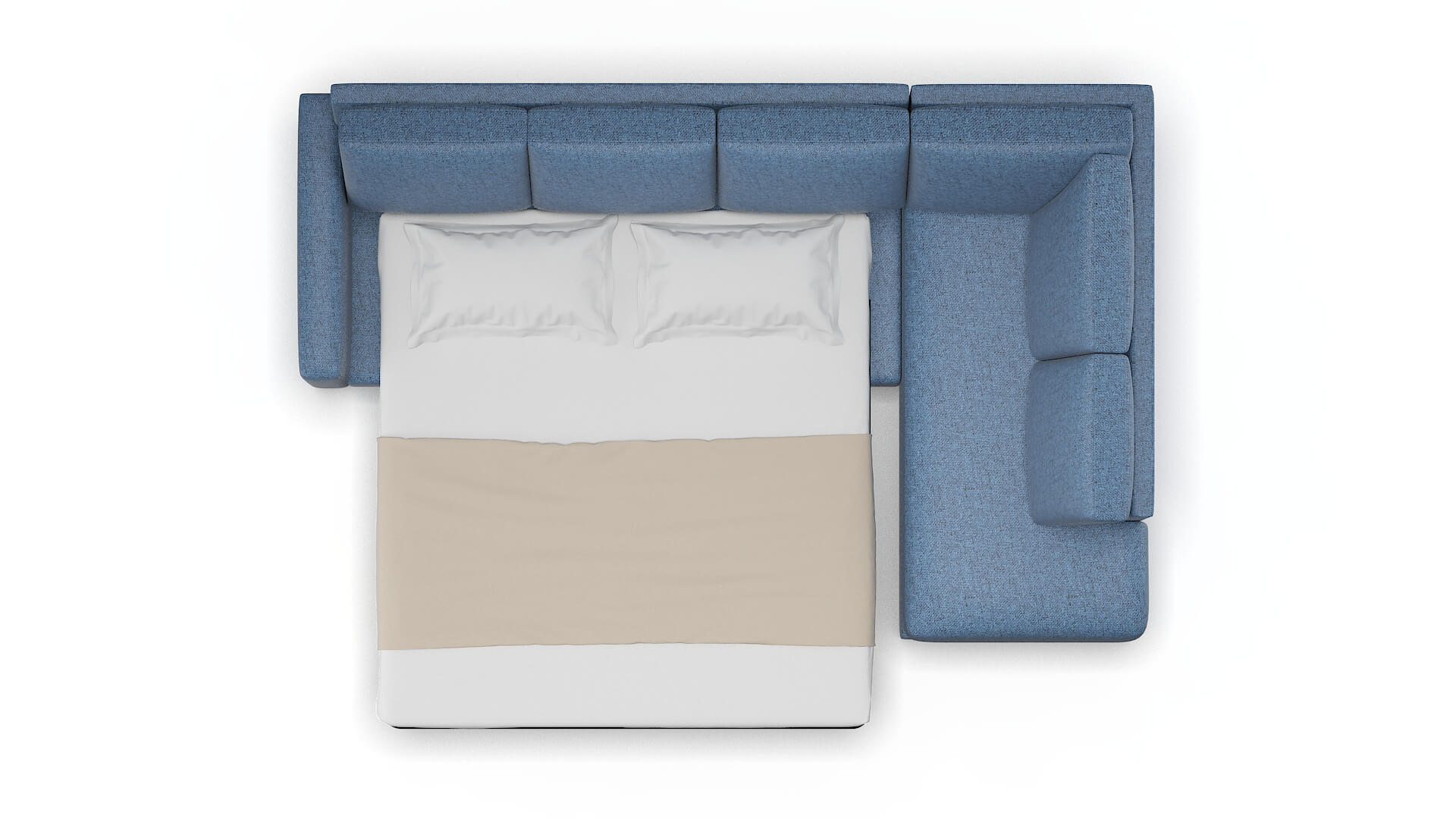 London Hepburn Water Panel Sleeper Espresso legs 3