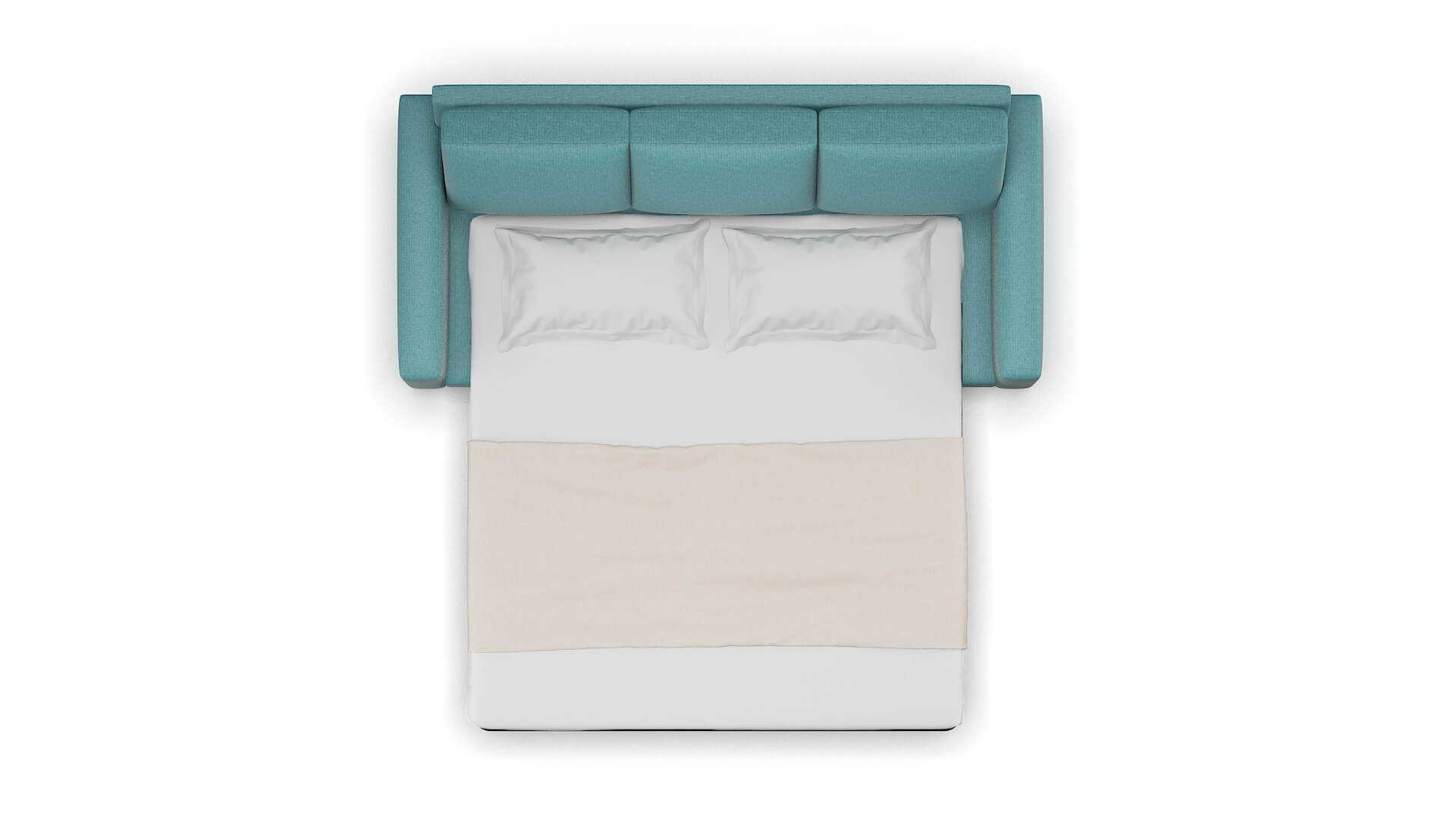 London Hepburn_hrp Emerald Sofa Sleeper Espresso legs 3