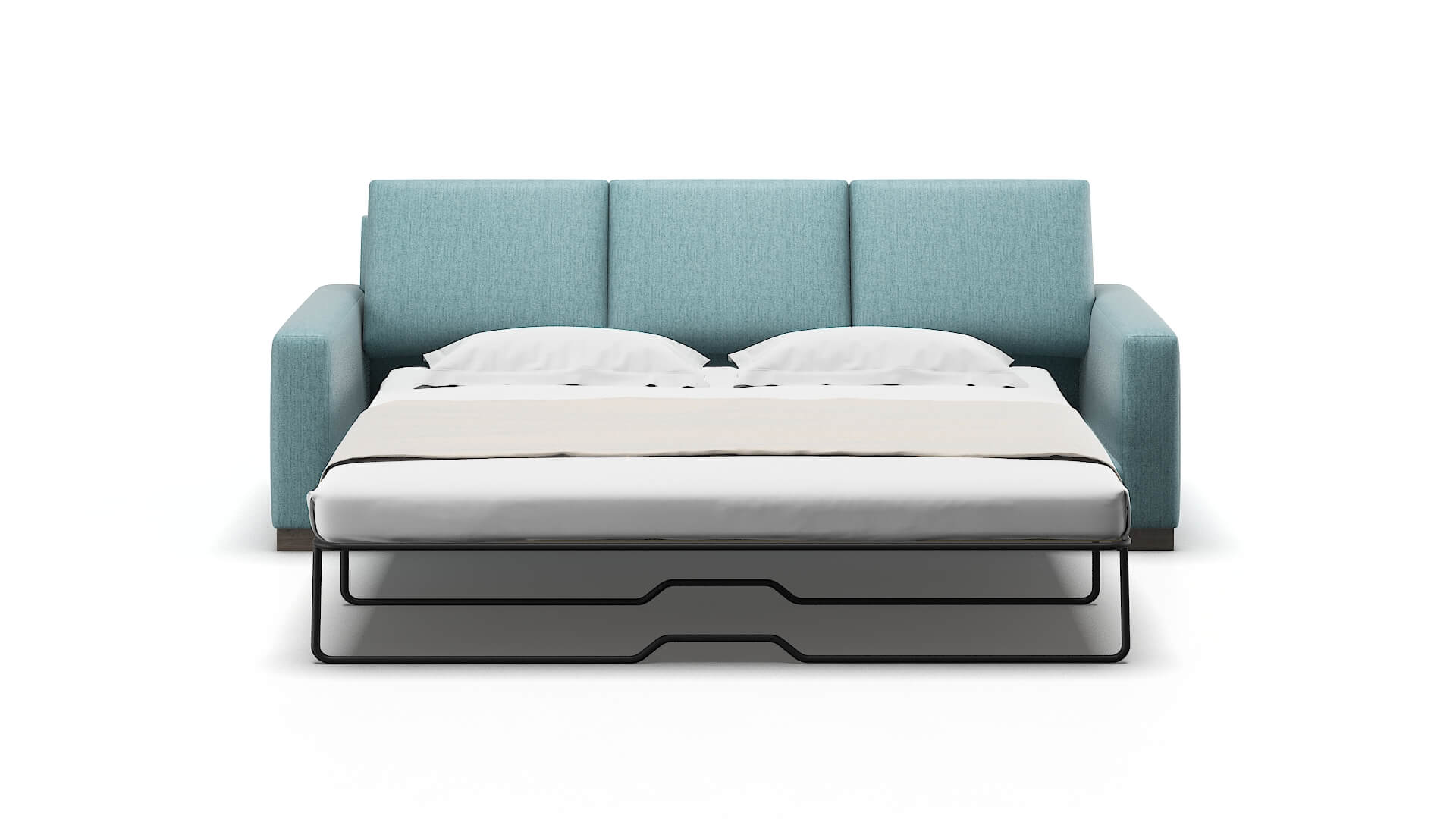 London Insight Peacock Sofa Sleeper Espresso legs 1