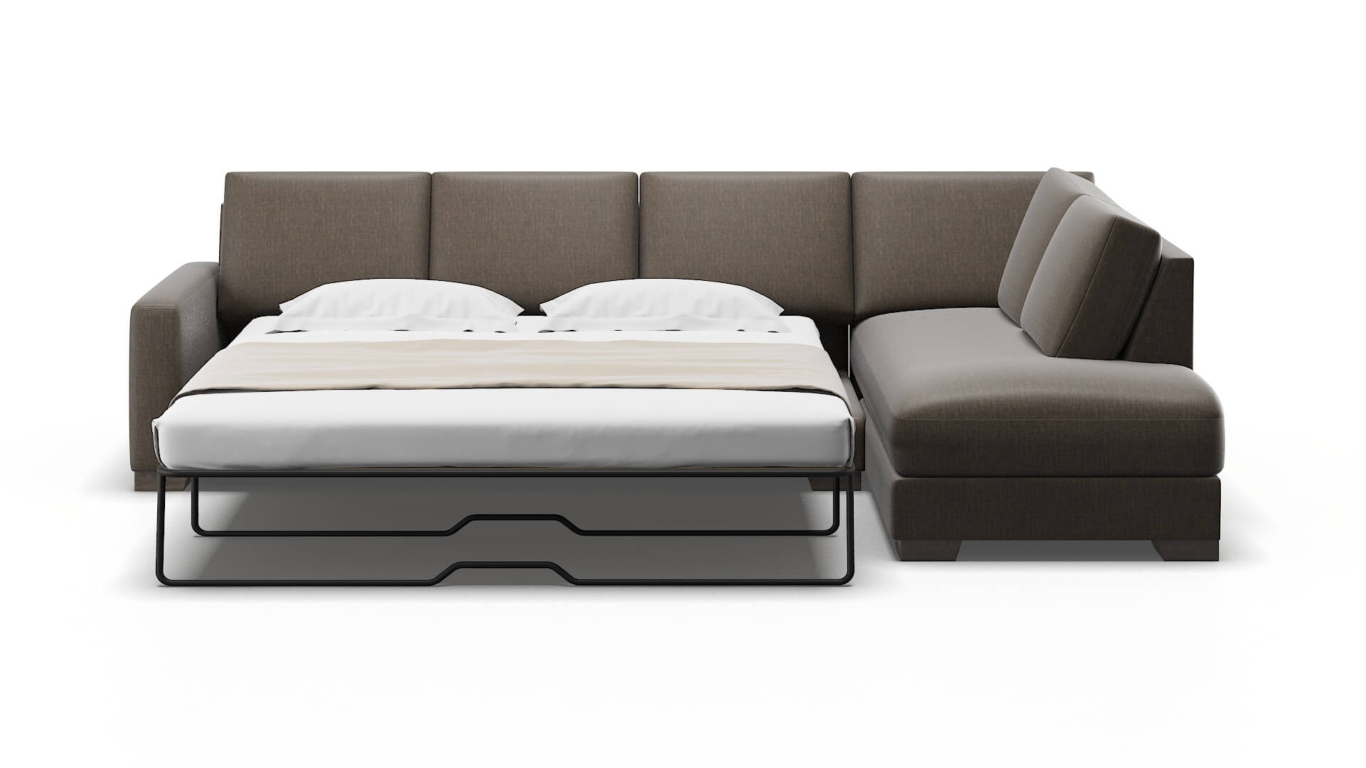 London Keylargo Bark Panel Sleeper Espresso legs 1