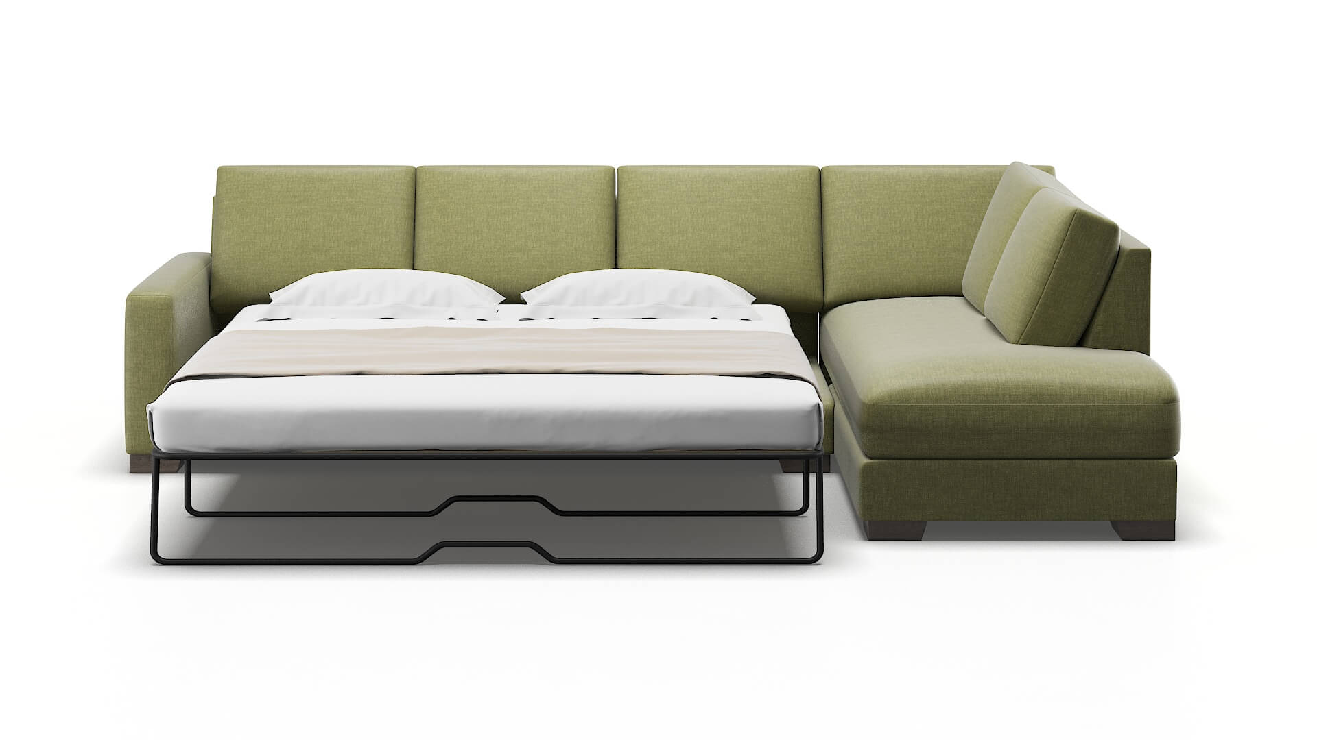 London Keylargo Grass Panel Sleeper Espresso legs 1