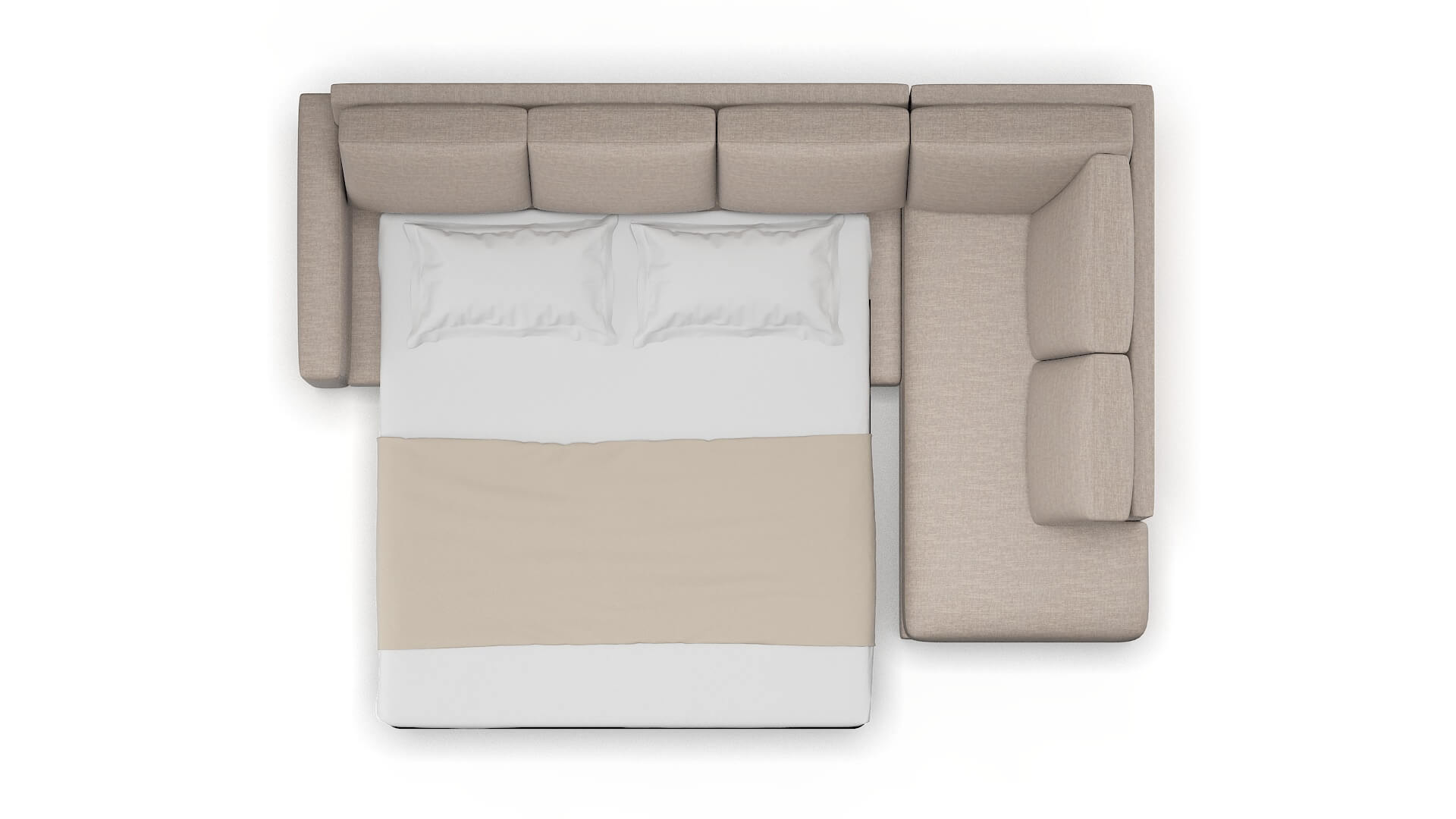 London Keylargo Pumice Panel Sleeper Espresso legs 3