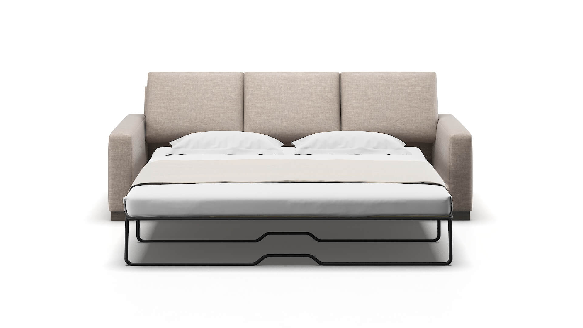 London Keylargo Pumice Sofa Sleeper Espresso legs 1