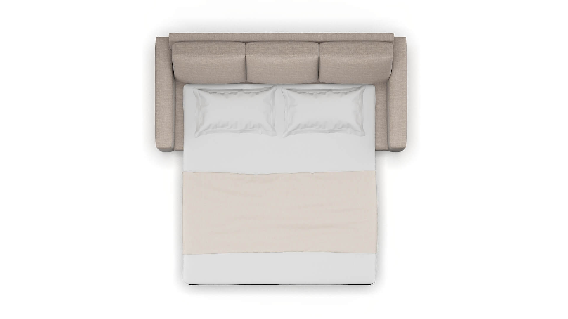 London Keylargo Pumice Sofa Sleeper Espresso legs 3