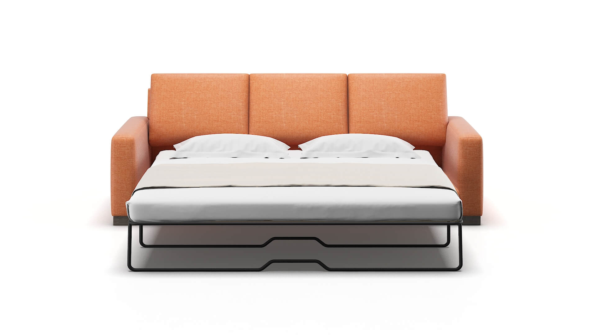 London Keylargo Terracotta Sofa Sleeper Espresso legs 1