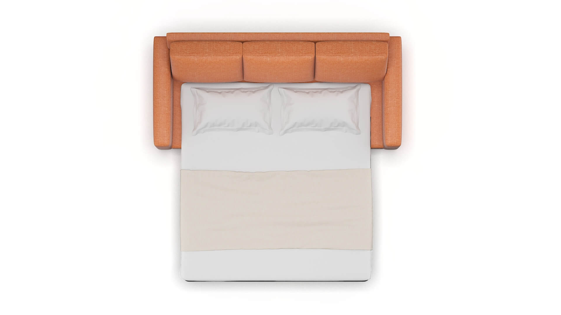 London Keylargo Terracotta Sofa Sleeper Espresso legs 3