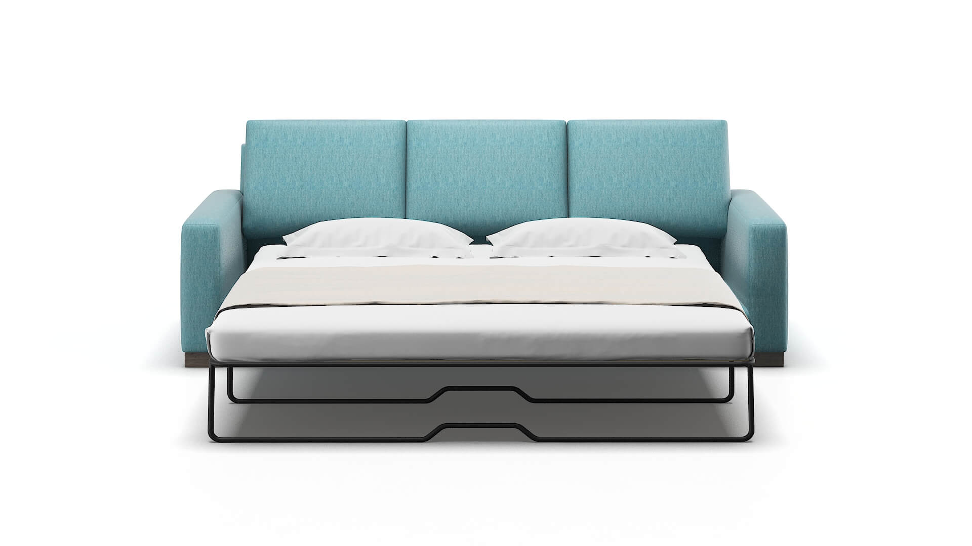 London Lana Peacock Sofa Sleeper Espresso legs 1