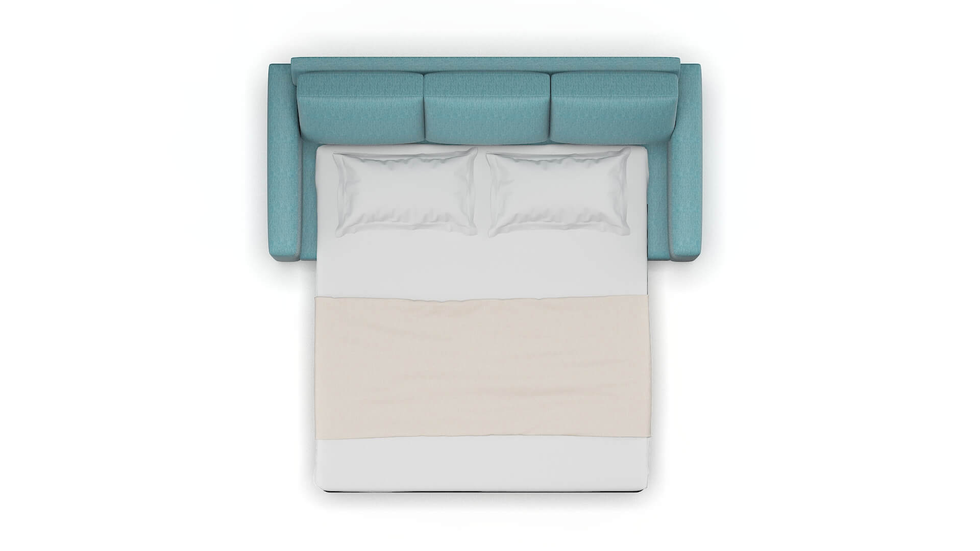 London Lana Peacock Sofa Sleeper Espresso legs 3