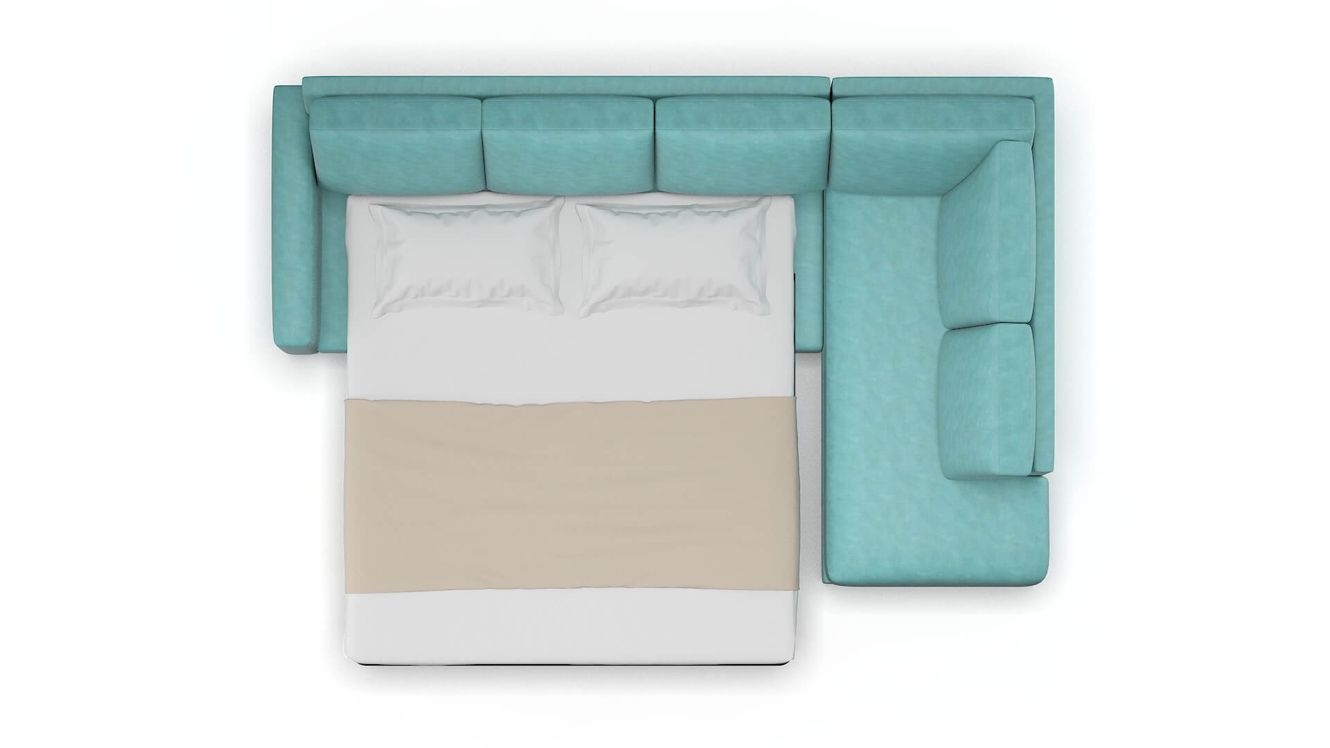 London Leslie Caribbean Panel Sleeper Espresso legs 3