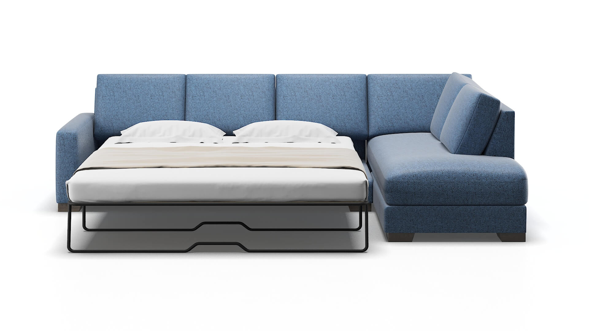 London Leslie Indigo Panel Sleeper Espresso legs 1