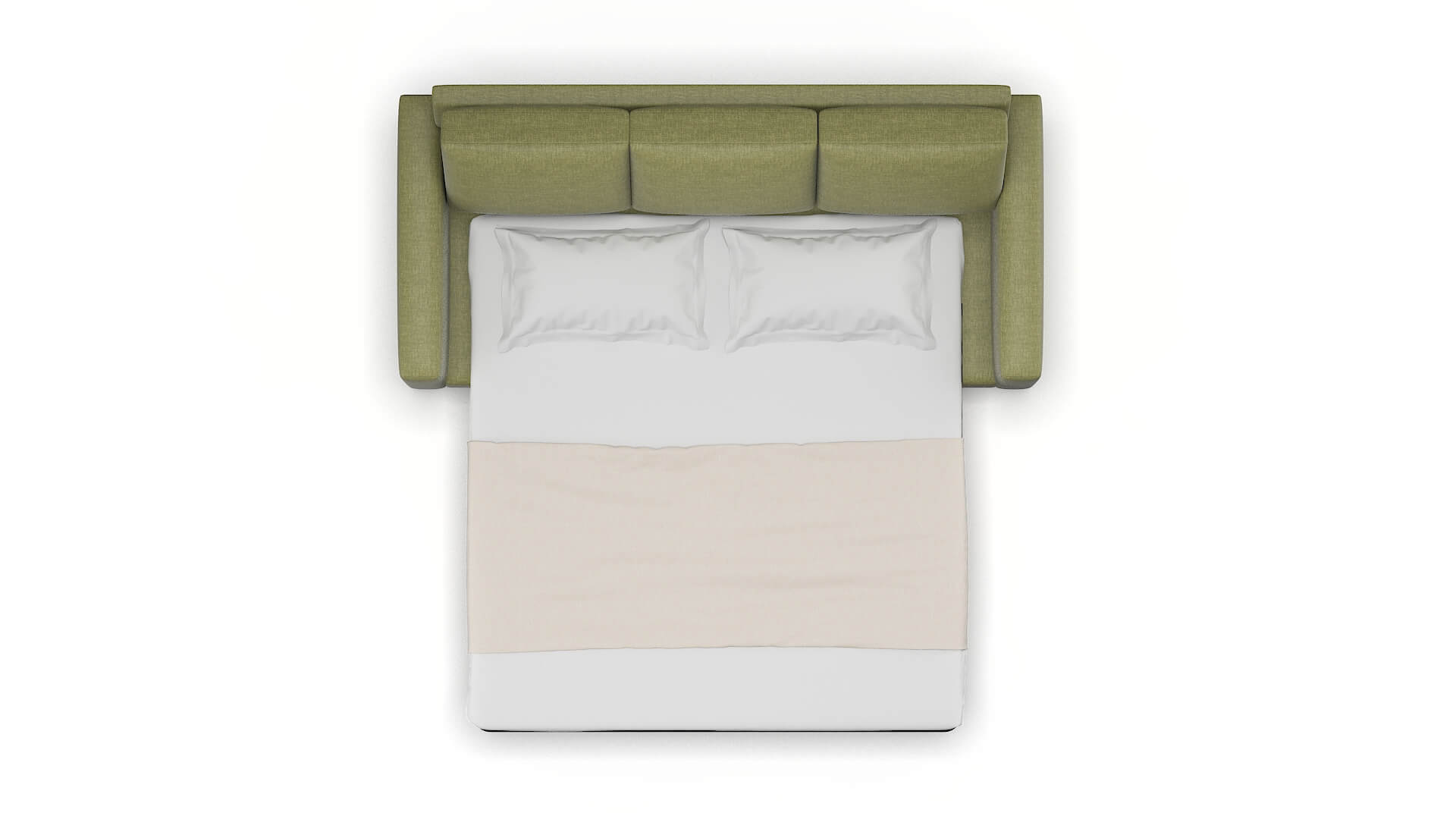 London Leslie Lawn Sofa Sleeper Espresso legs 3