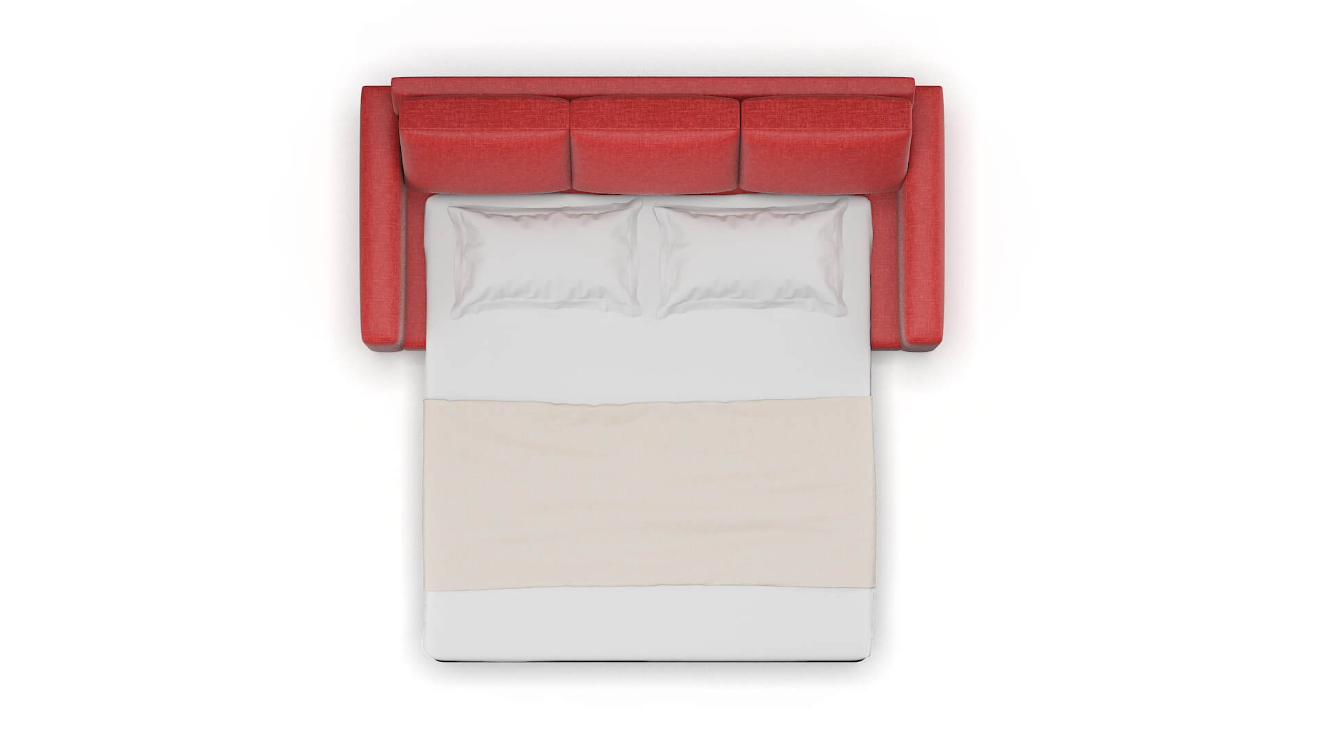 London Leslie Poppy Sofa Sleeper Espresso legs 3