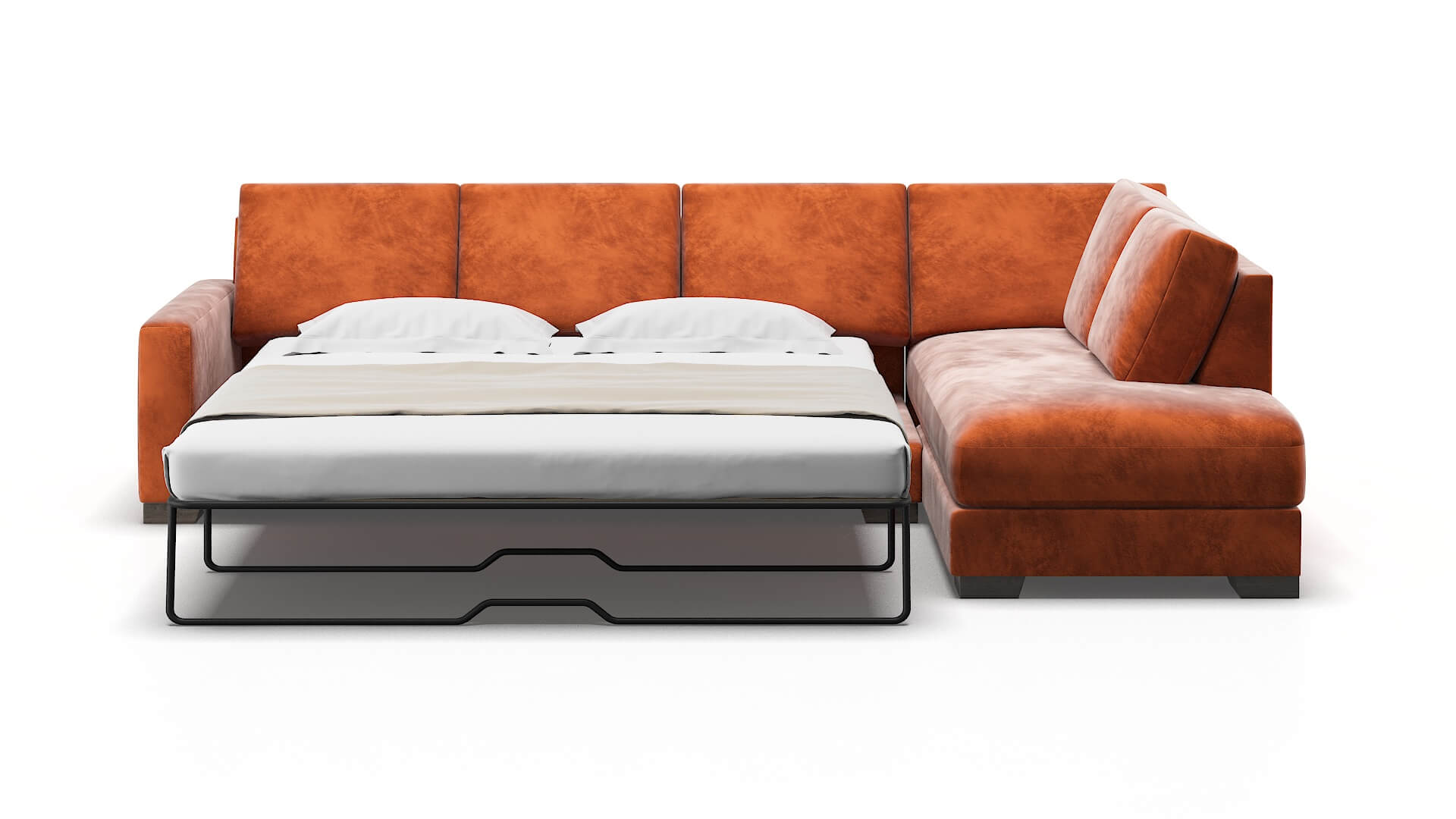 London Loft Copper Panel Sleeper Espresso legs 1