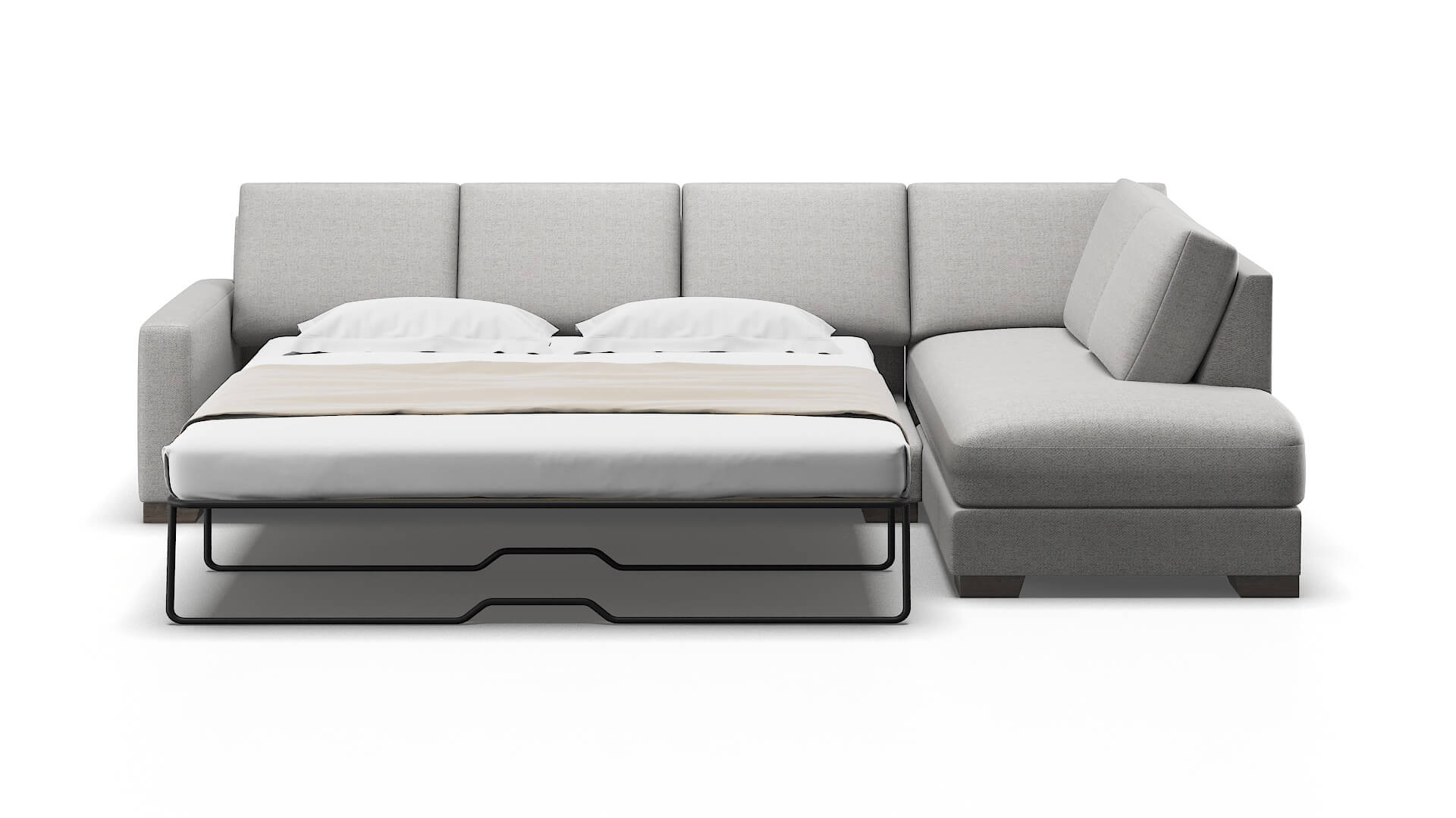 London Malibu Dove Panel Sleeper Espresso legs 1