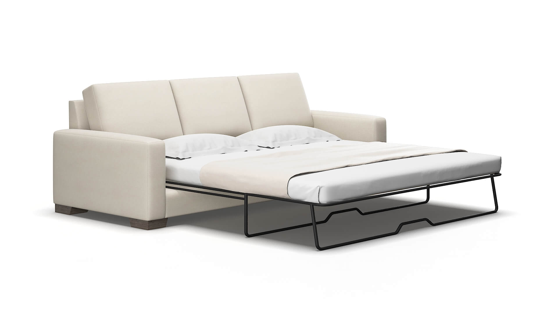 London Malibu Linen Sofa Sleeper Espresso legs 2