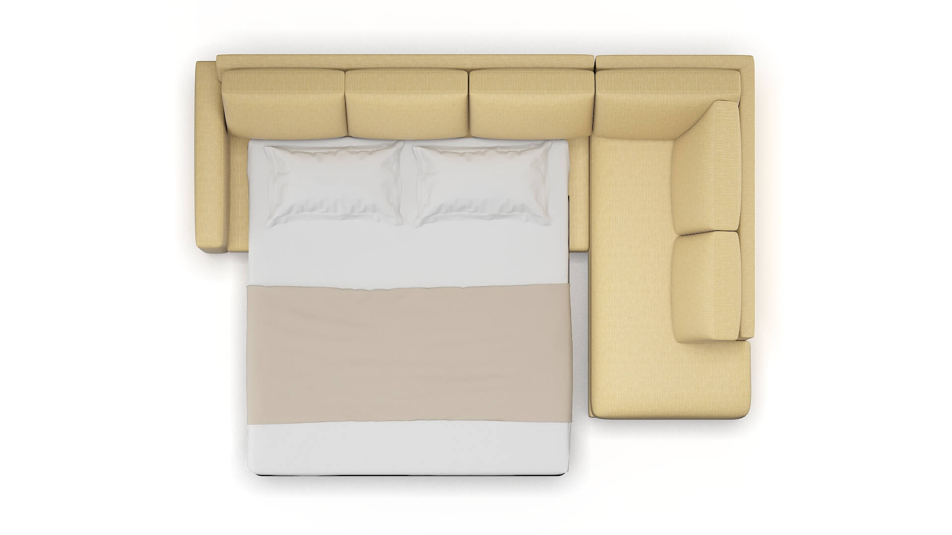 London Malibu Maize Panel Sleeper Espresso legs 3