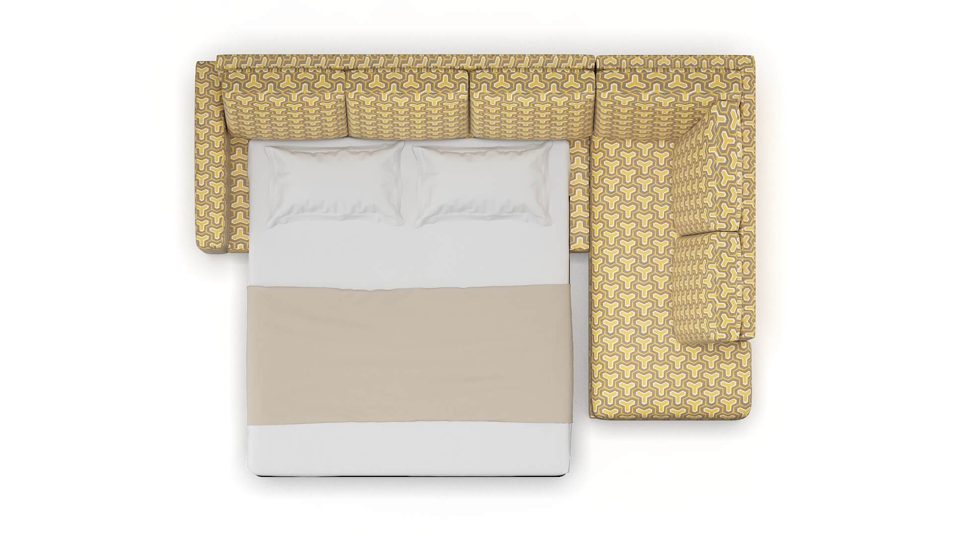 London Merci Dijon Panel Sleeper Espresso legs 3