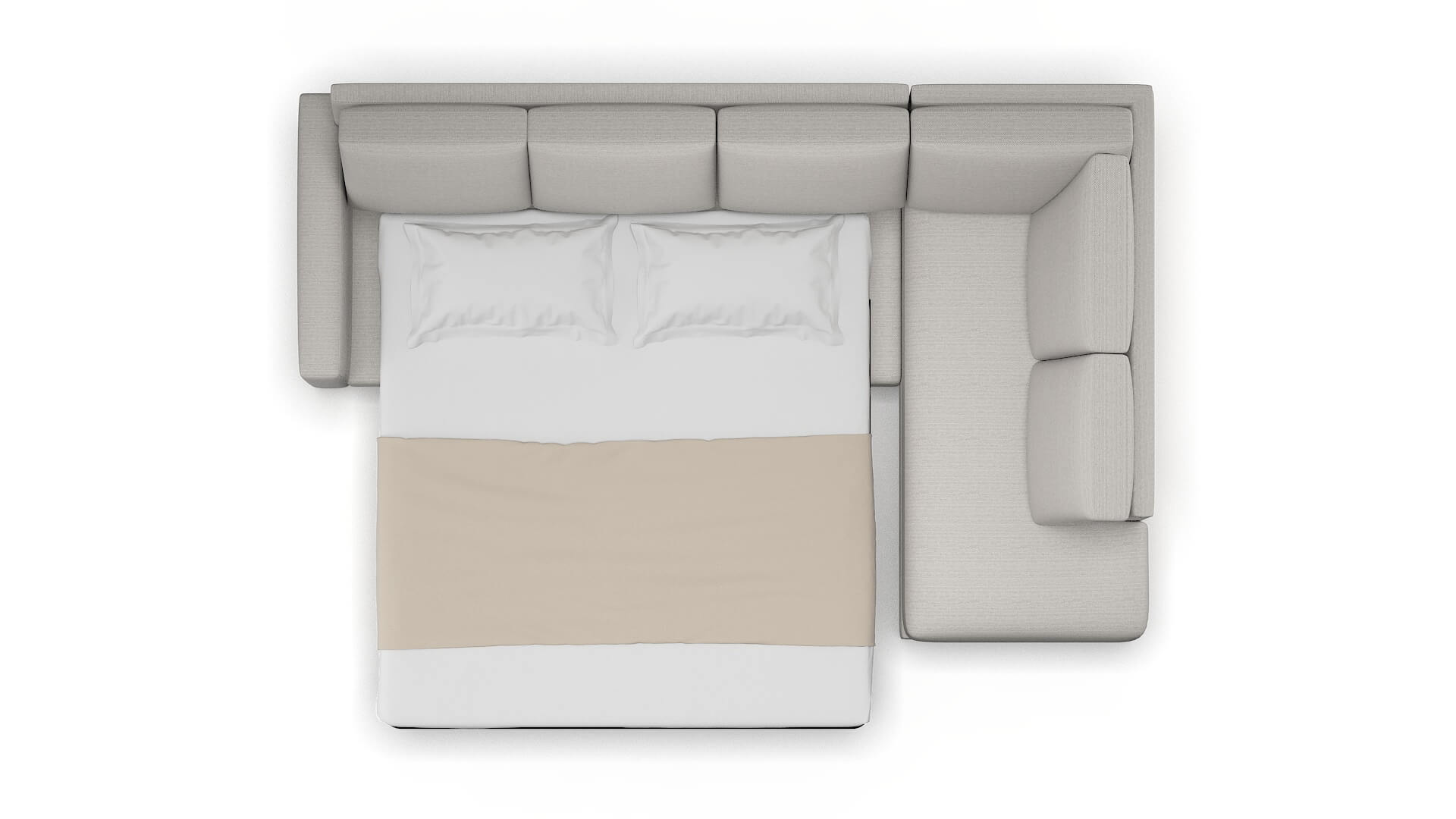 London Naples Ash Panel Sleeper Espresso legs 3