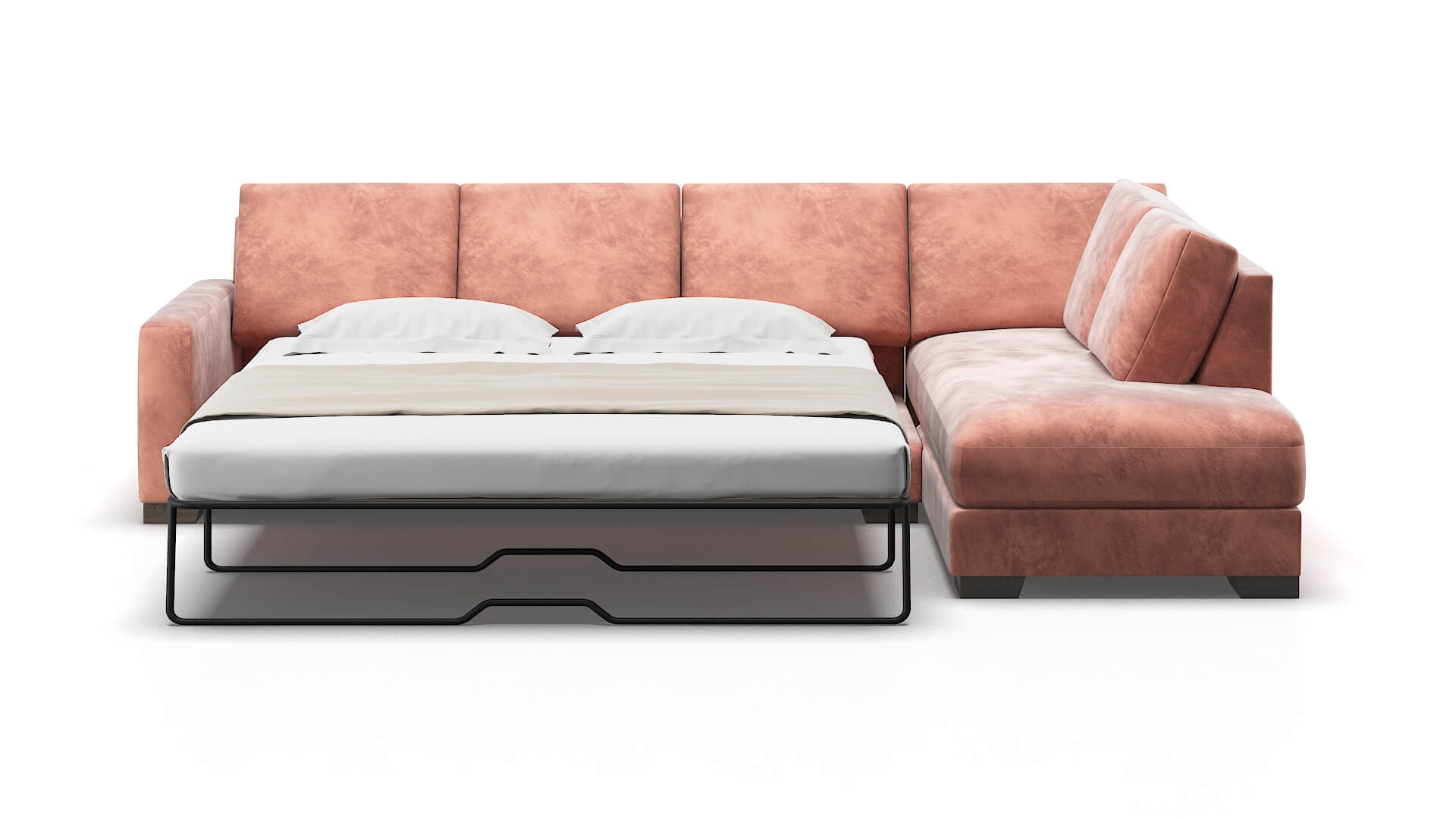 London Naples Blush Panel Sleeper Espresso legs 1