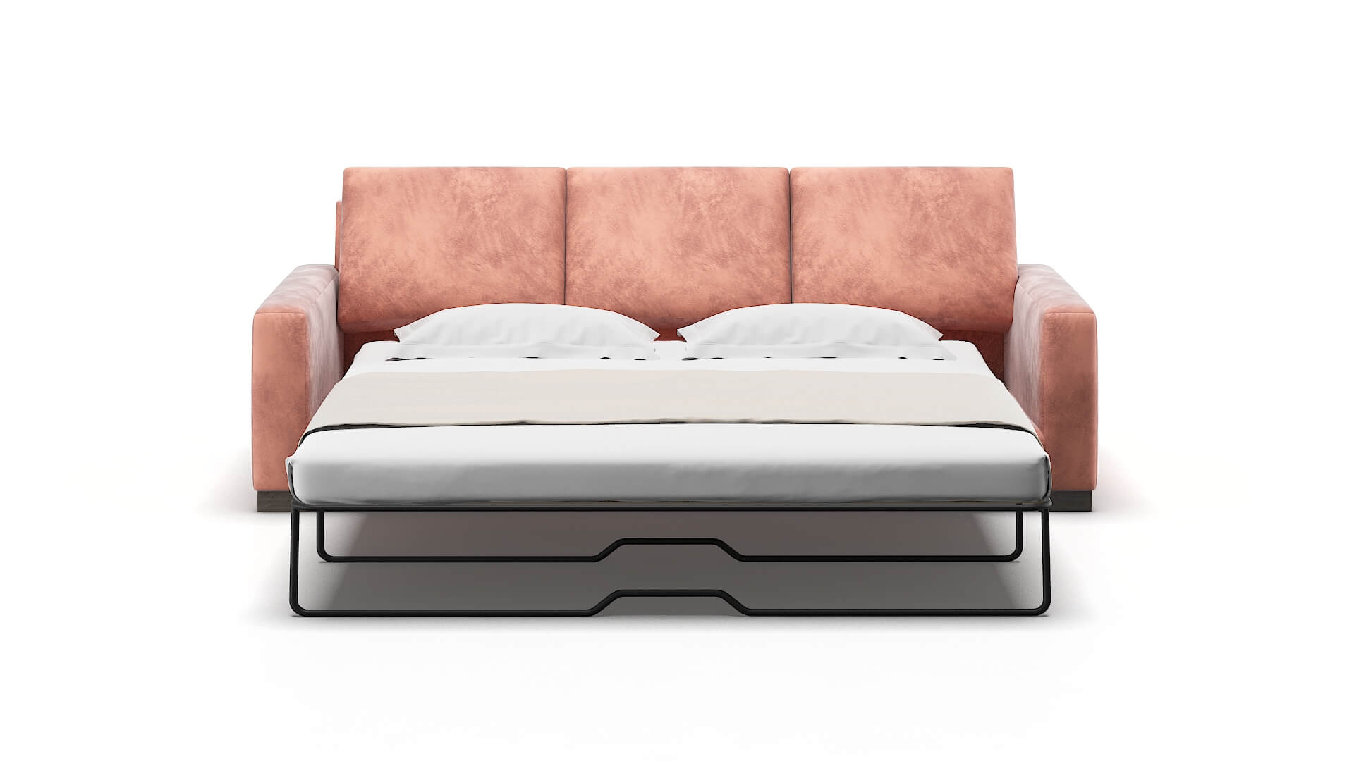 London Naples Blush Sofa Sleeper Espresso legs 1