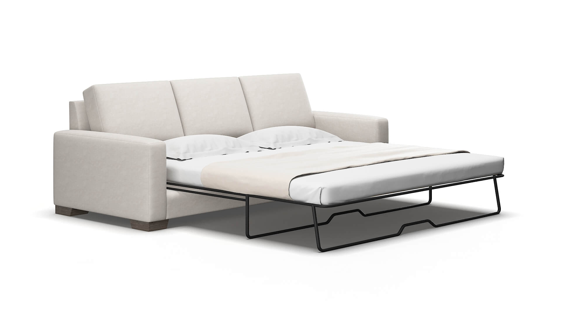 London Noble grey Sofa sleeper Espresso Legs  2