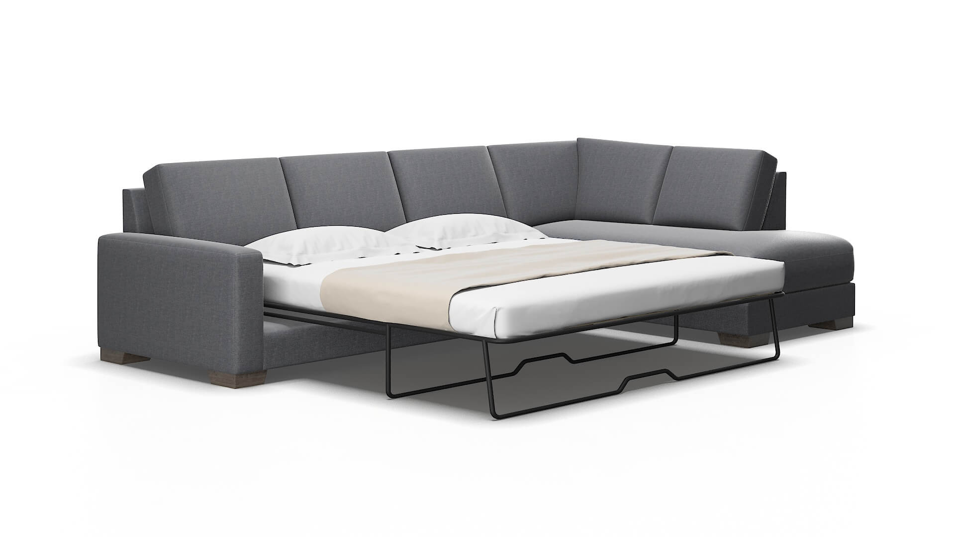 London Notion Graphite Panel Sleeper Espresso legs 2