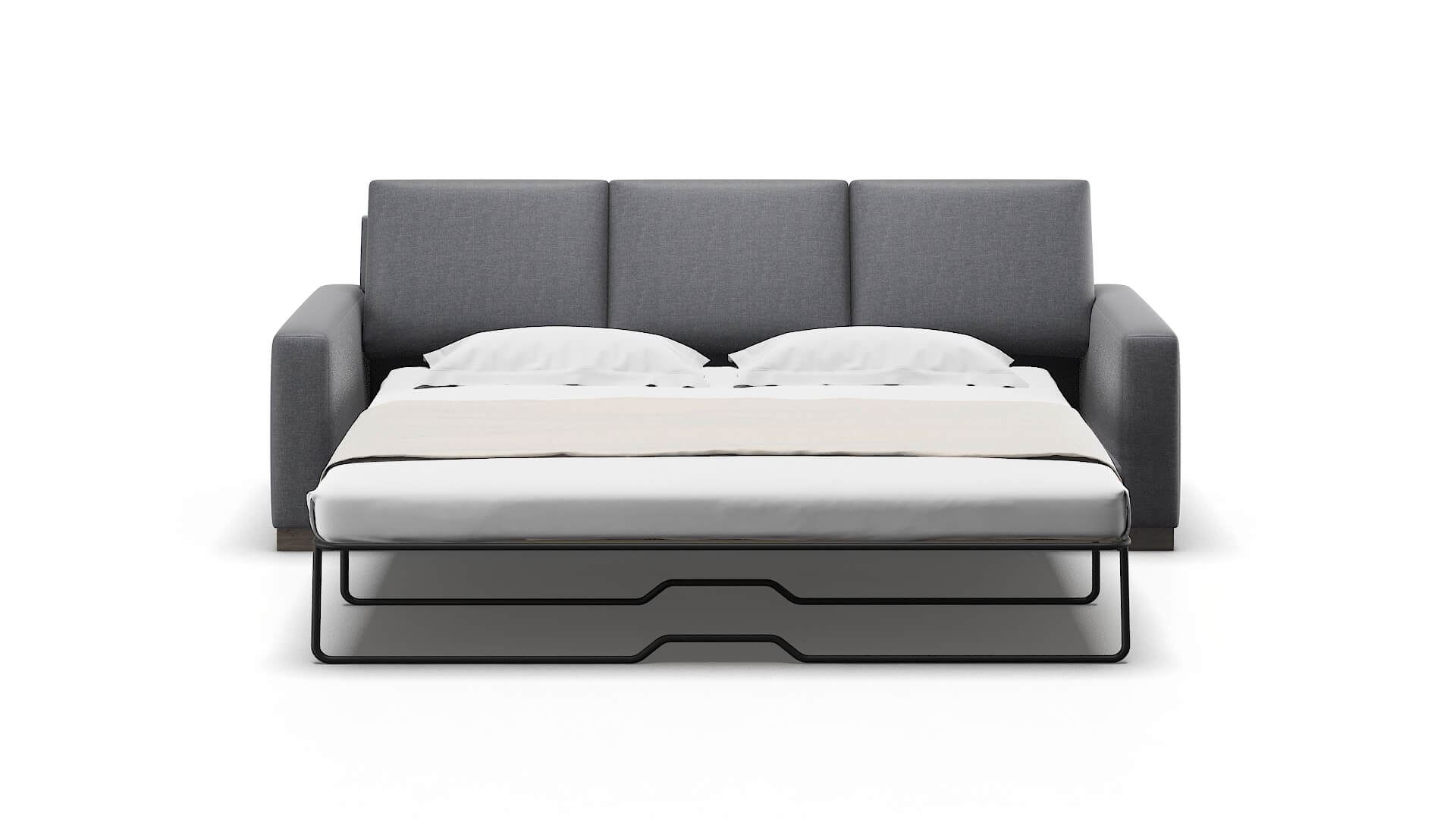 London Notion Graphite Sofa Sleeper Espresso legs 1