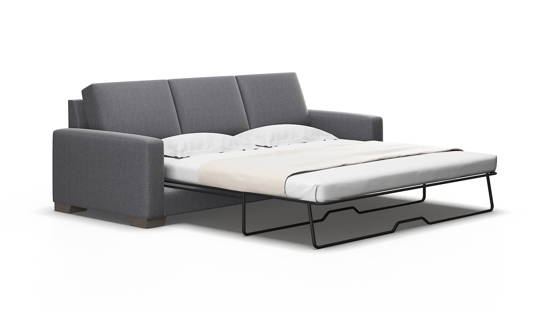 London Notion Graphite Sofa Sleeper Espresso legs 2