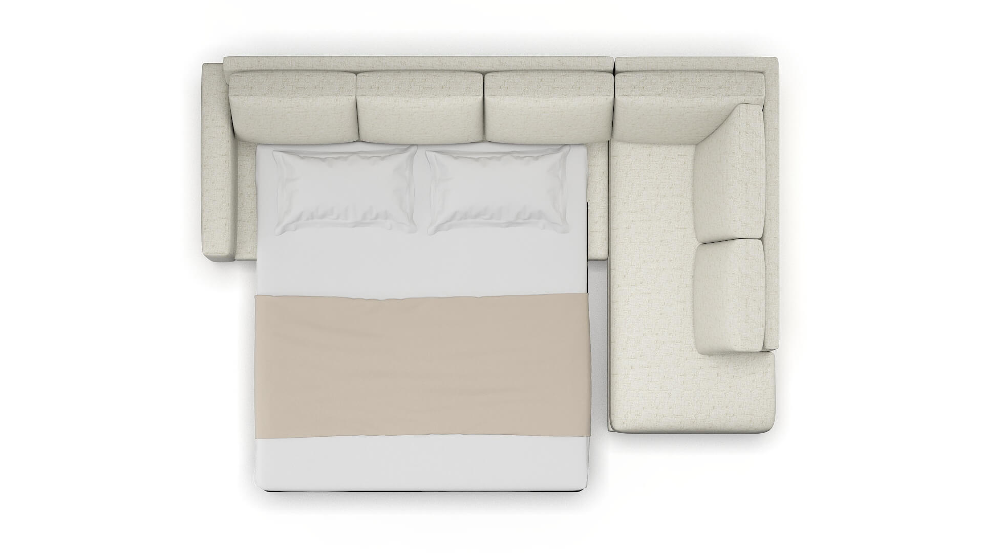 London Oceanside Birch Panel Sleeper Espresso legs 3