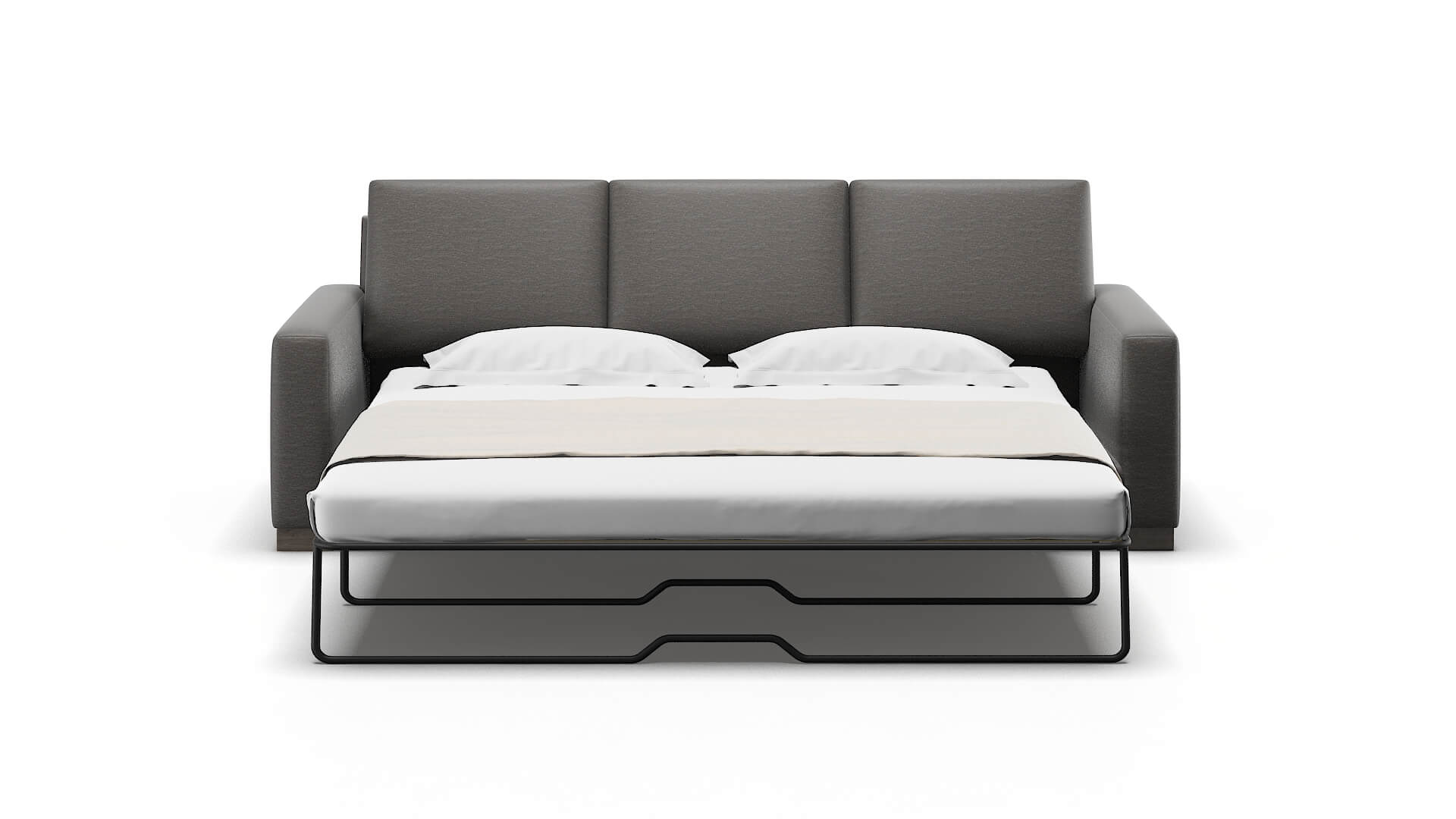 London Oscar Grey Sofa Sleeper Espresso legs 1