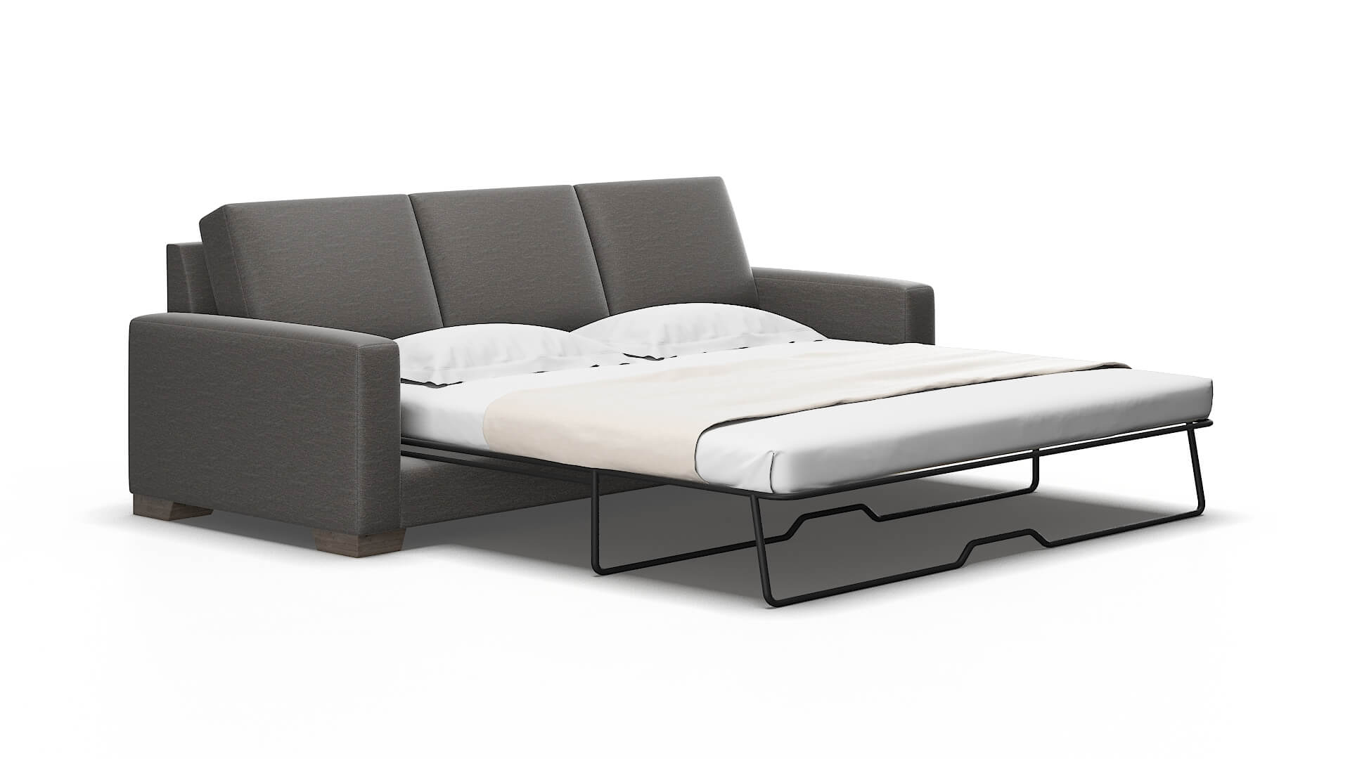 London Oscar Grey Sofa Sleeper Espresso legs 2