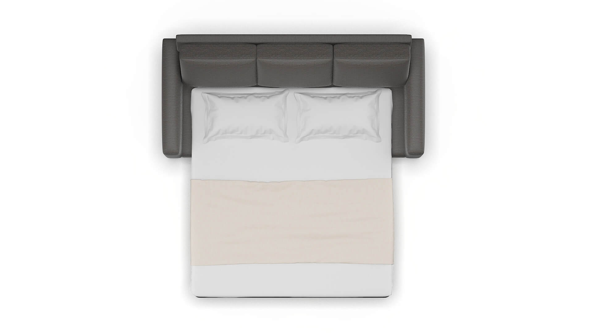 London Oscar Grey Sofa Sleeper Espresso legs 3