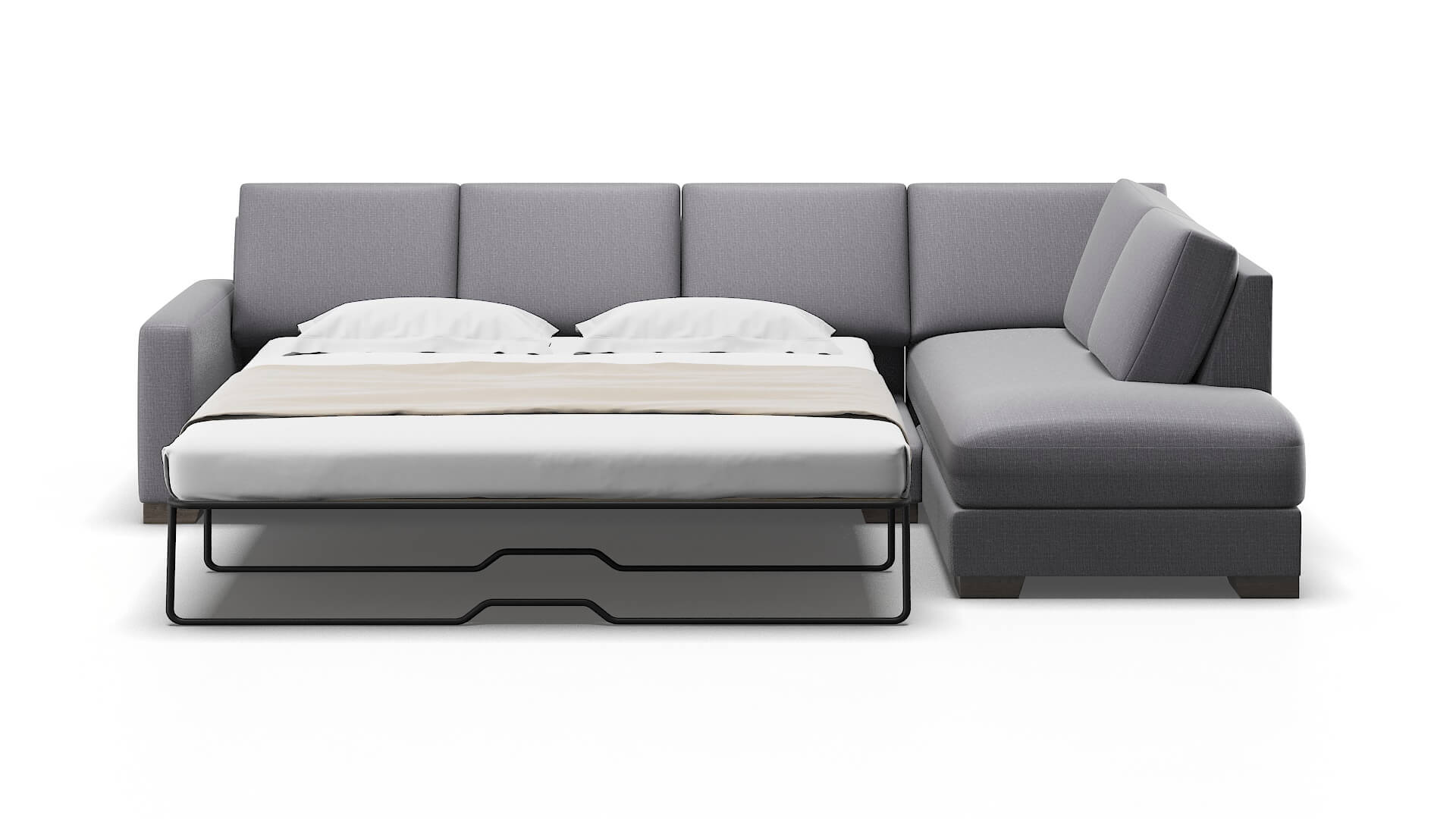 London Parker Ash Panel Sleeper Espresso legs 1