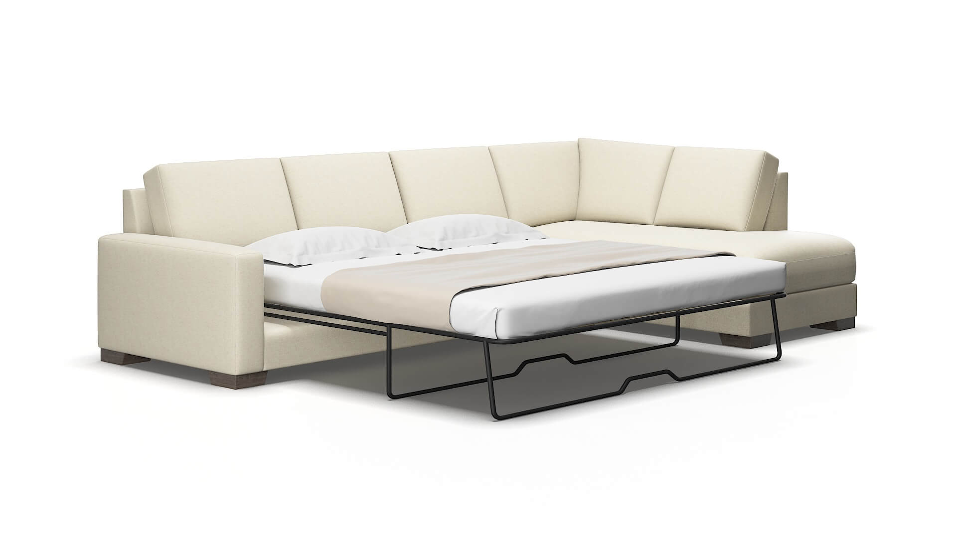 London Phoenix Ivory Panel Sleeper espresso legs 2