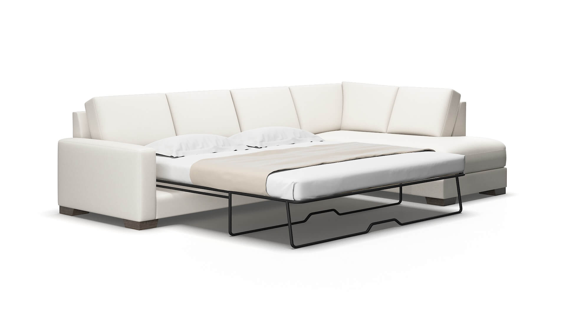 London Redondo Pearl Panel Sleeper Espresso legs 2