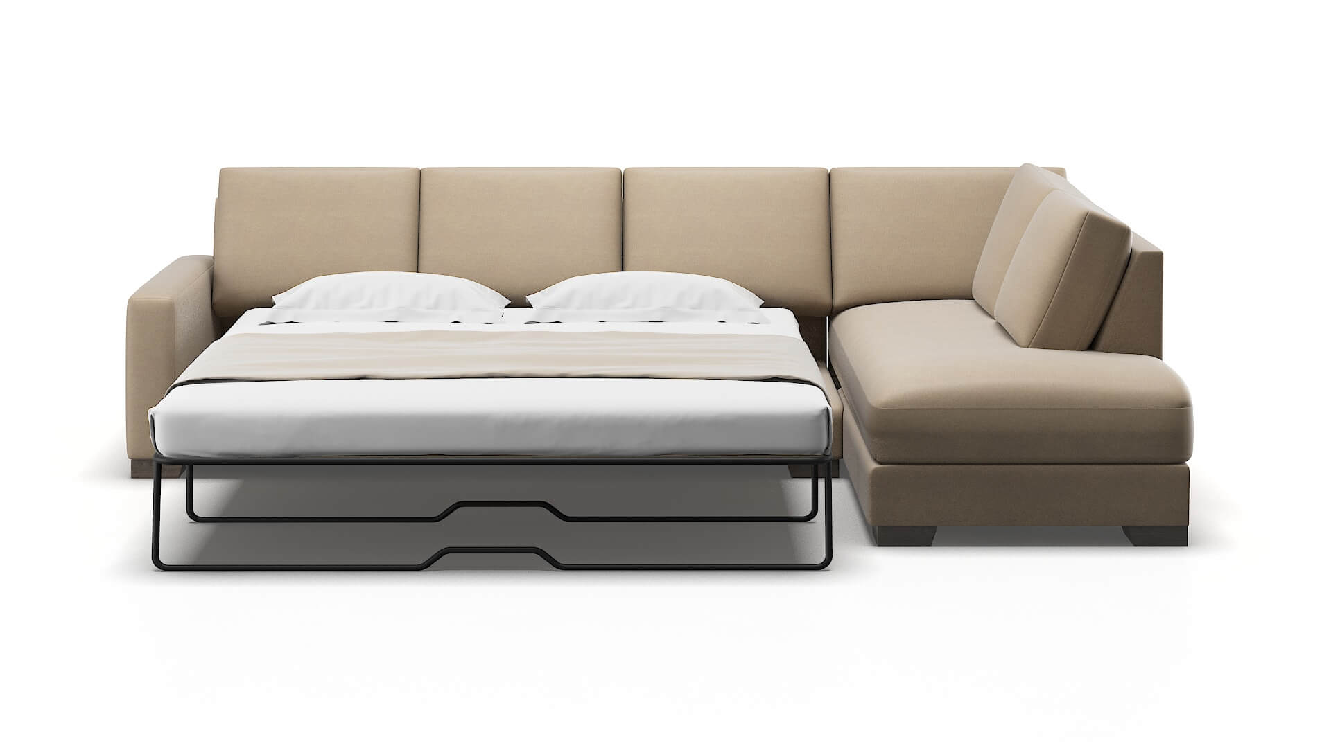 London Rocket Cappuccino Panel Sleeper Espresso legs 1