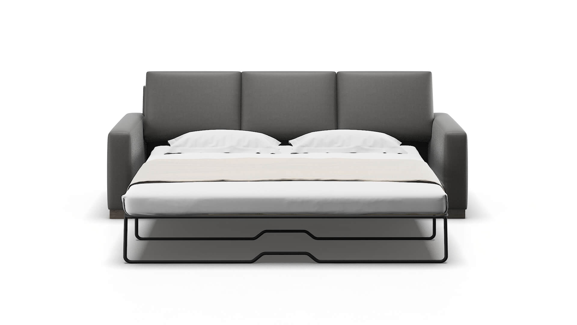 London Rocket Charcoal Sofa Sleeper Espresso legs 1