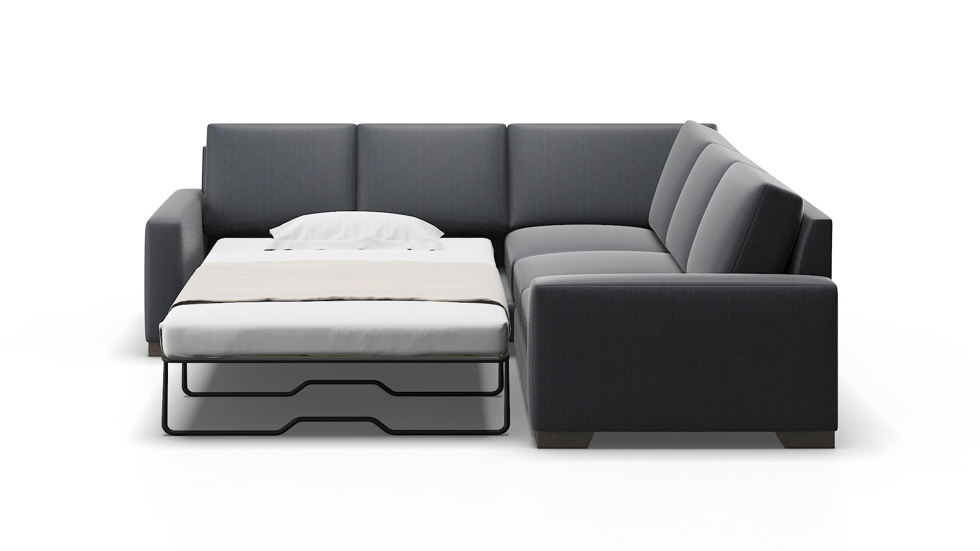 London Rocket Eclipse Sectional Sleeper Espresso legs 1