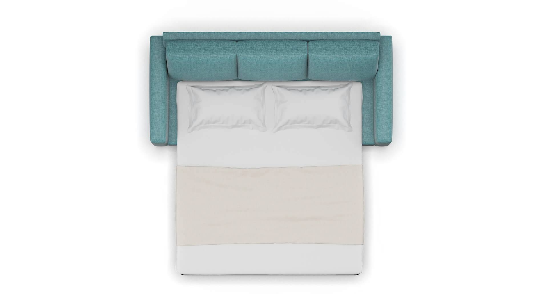 London Rocket Peacock Sofa Sleeper Espresso legs 3