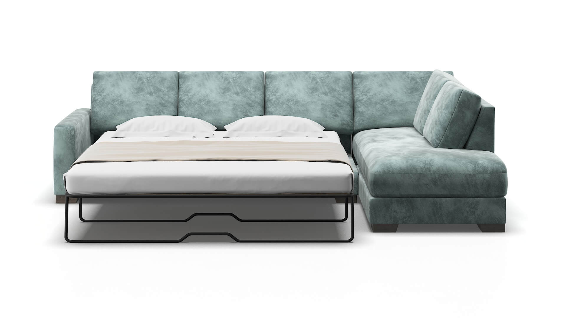 London Royale Cloud Panel Sleeper Espresso legs 1