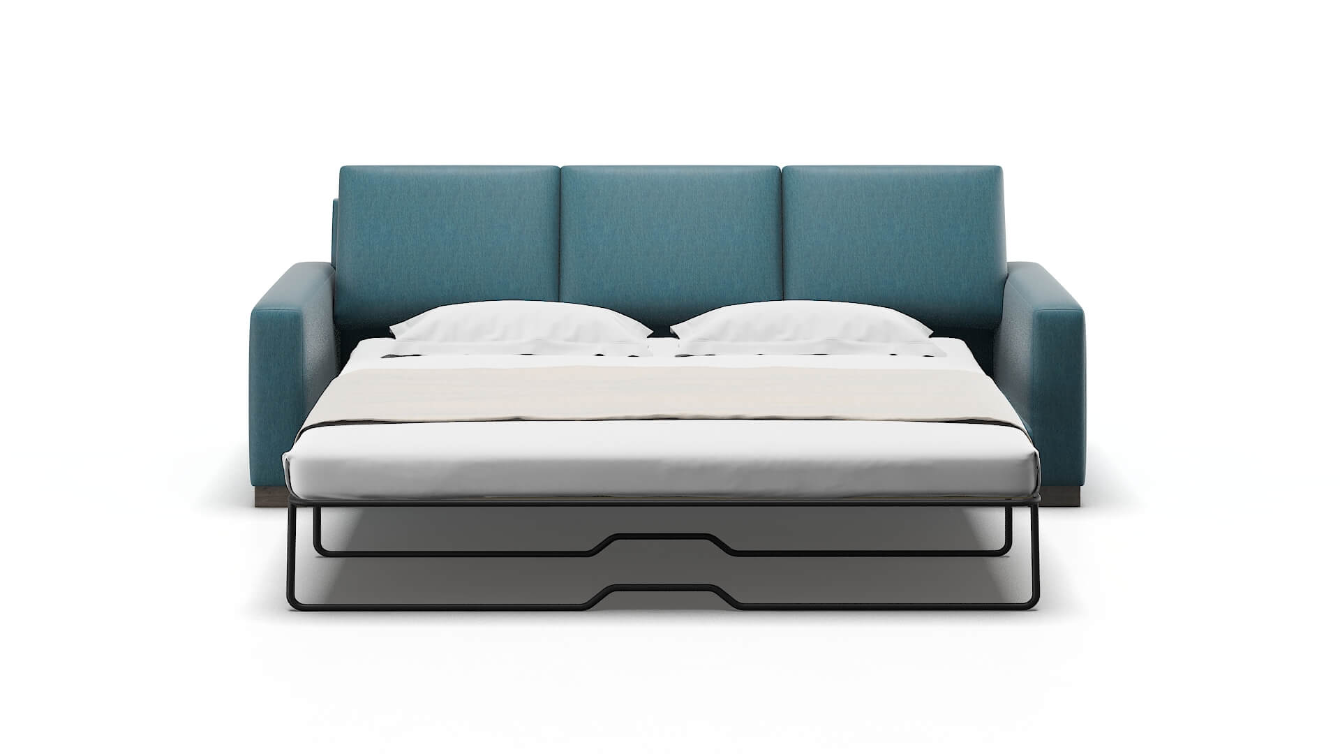 London Royale Electric_blue Sofa Sleeper Espresso legs 1