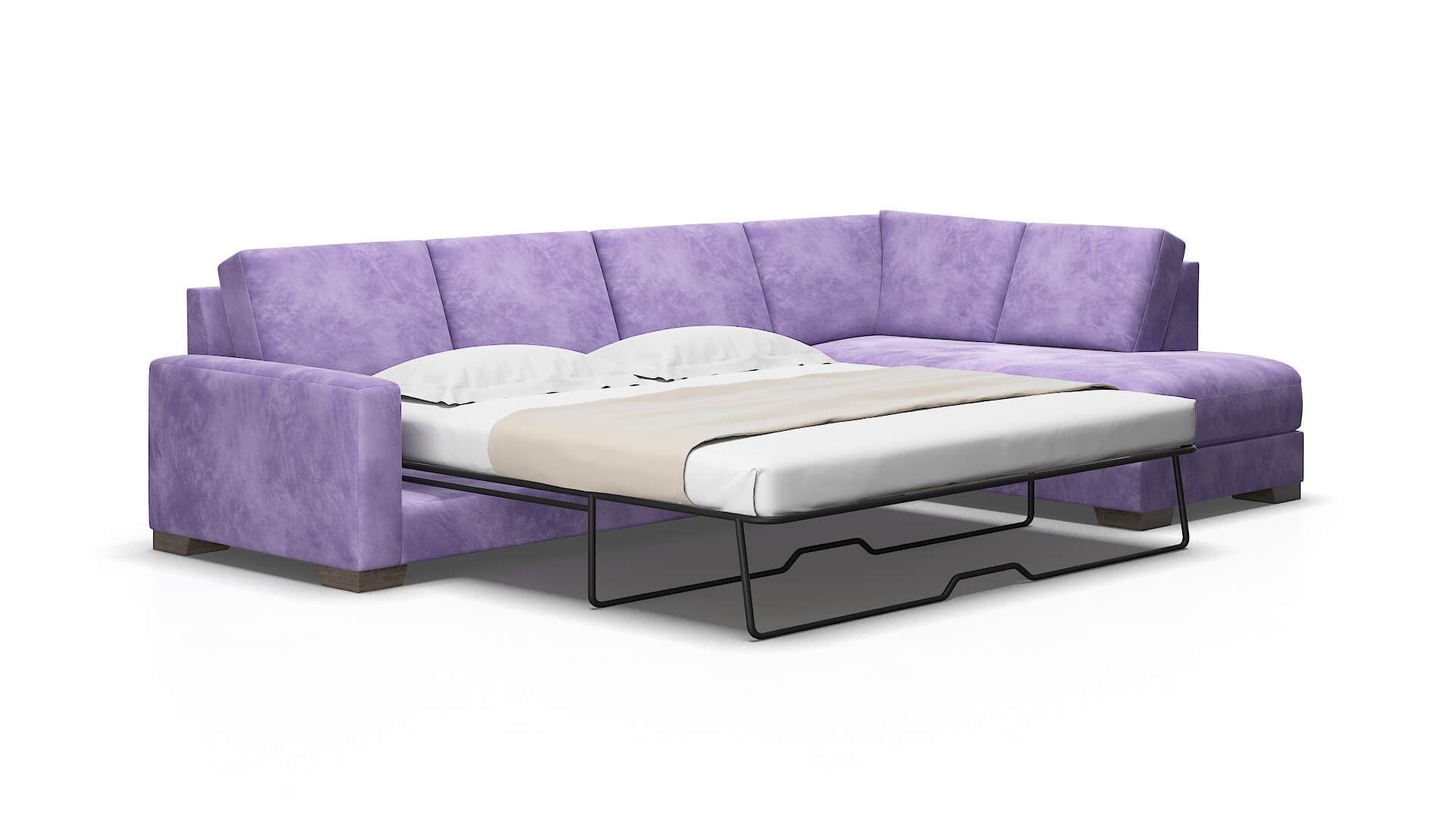 London Royale lavender Panel sleeper Espresso Legs  2