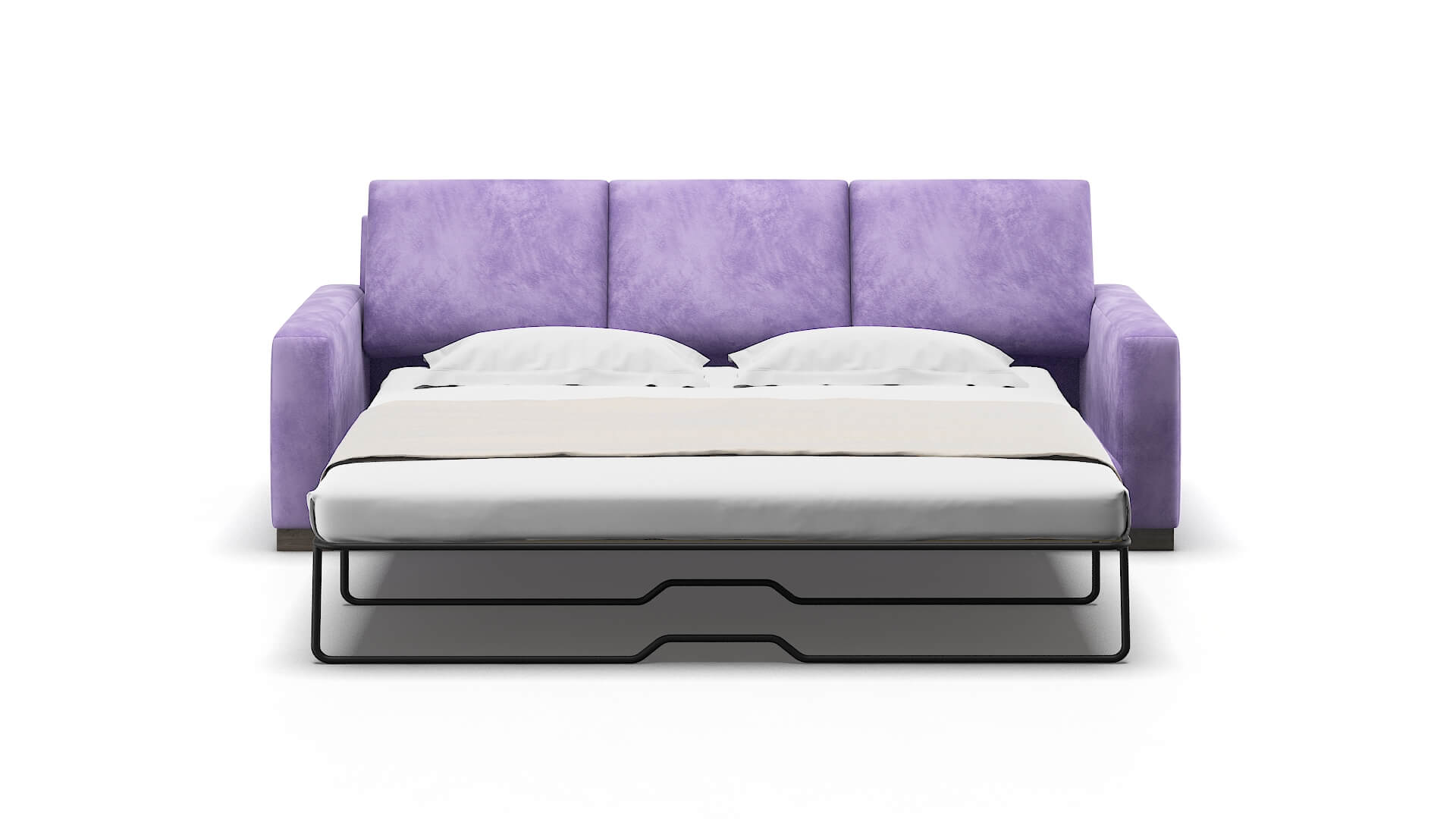 London Royale Lavender Sofa Sleeper Espresso legs 1