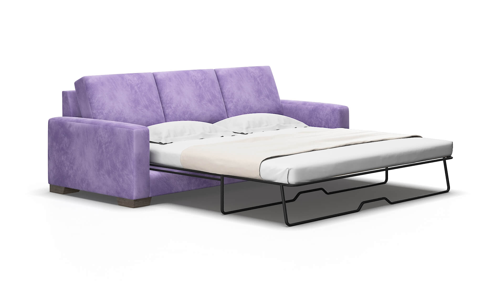 London Royale lavender Sofa sleeper Espresso Legs  2