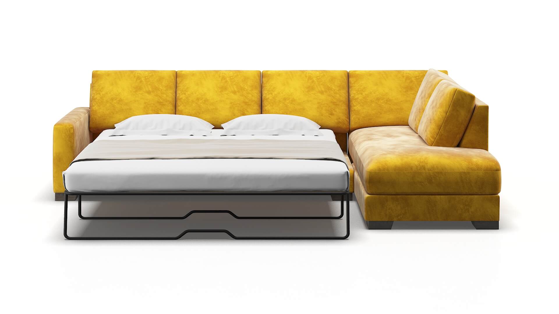 London Royale Marigold Panel Sleeper Espresso legs 1