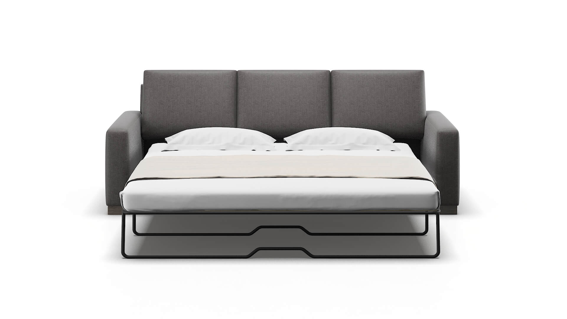 London Sasha Grey Sofa Sleeper Espresso legs 1