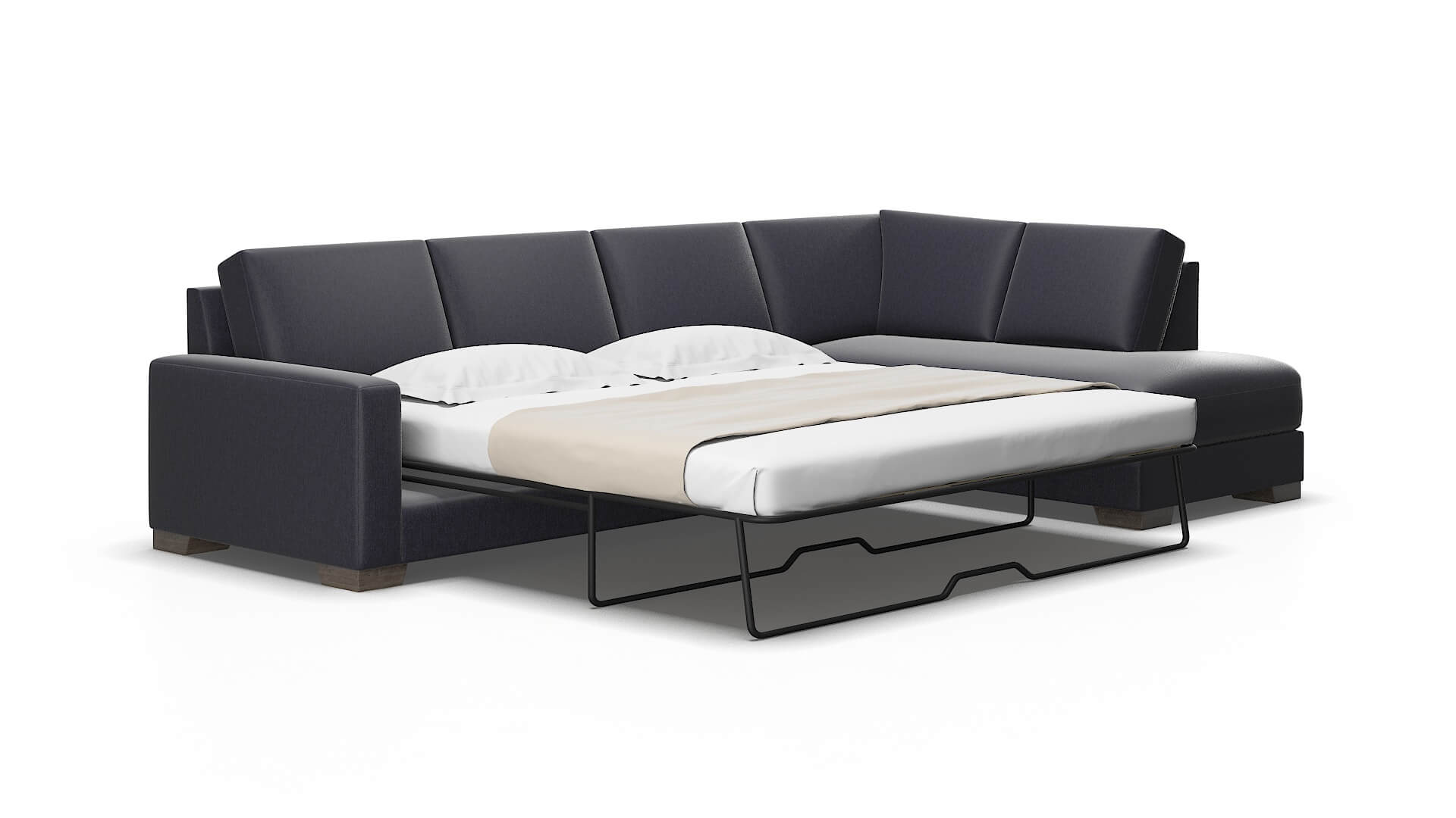 London Sasha navy Panel sleeper Espresso Legs  2