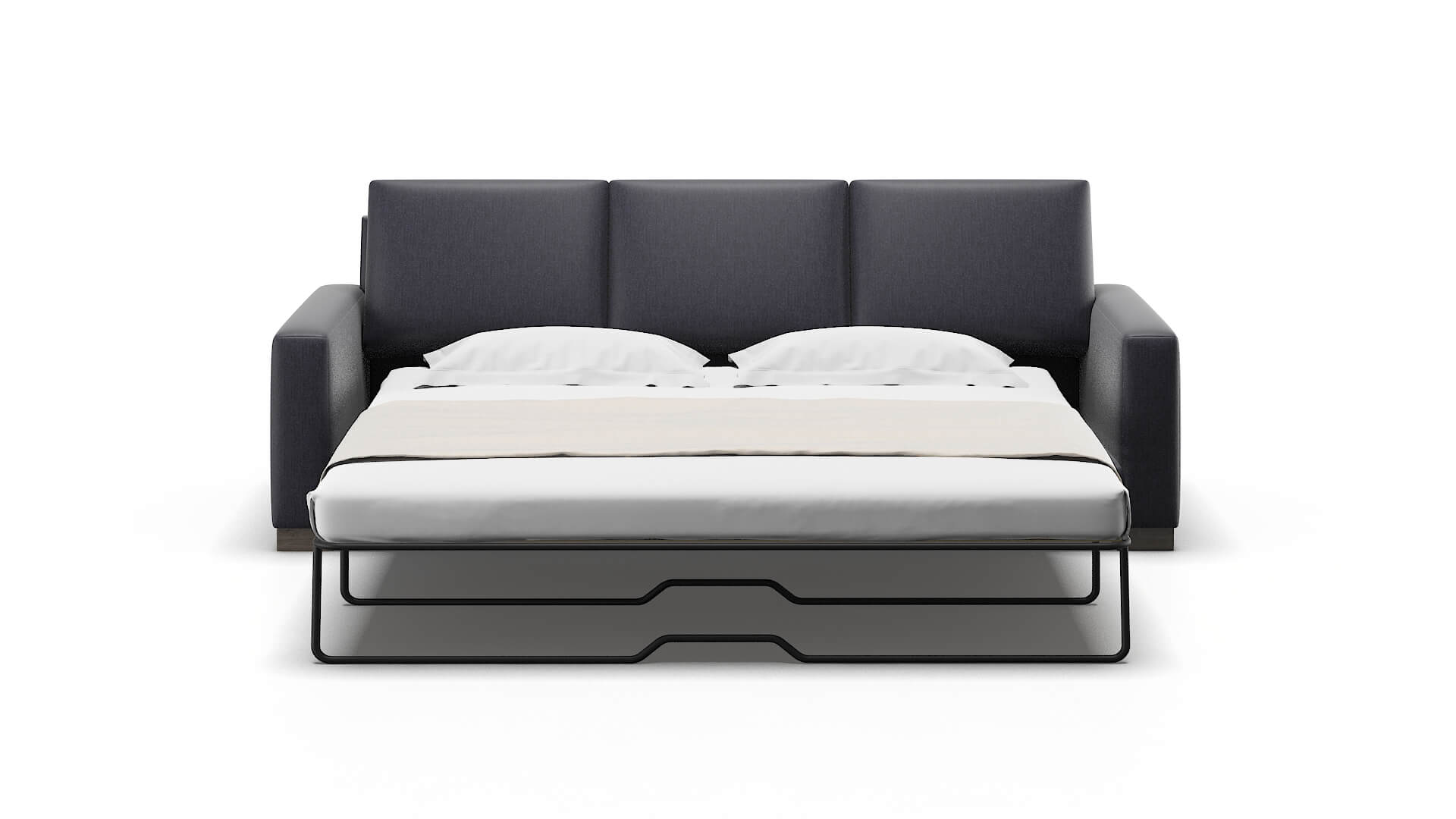 London Sasha Navy Sofa Sleeper Espresso legs 1