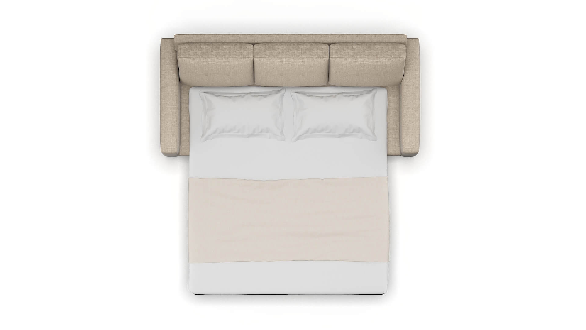 London Sosoftness 74 Sofa Sleeper Espresso legs 3